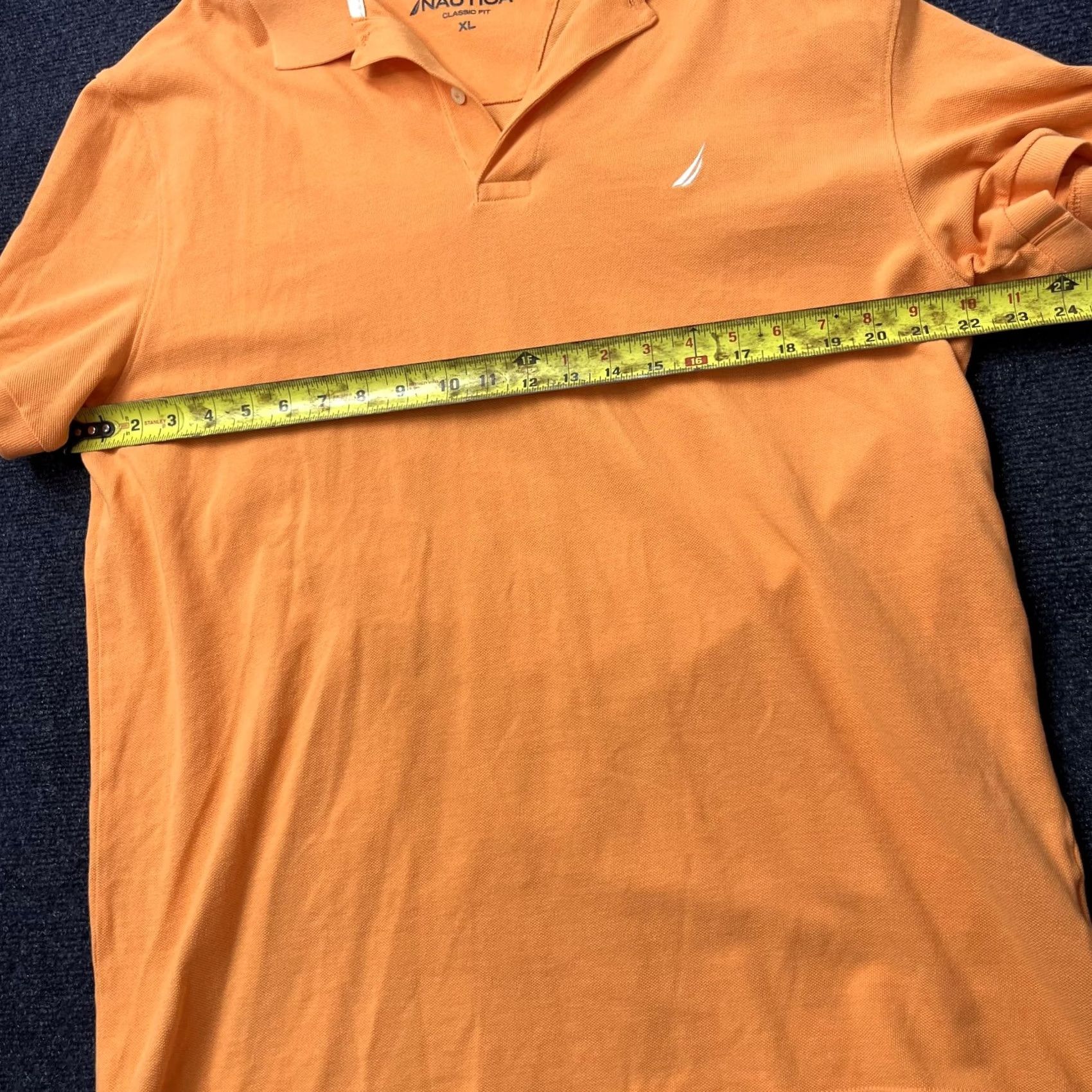Nautica Nautica Polo Shirt Mens XL Orange Classic Fit Short Sleeve Collared Cotton Size US XL / EU 56 / 4 - 6 Thumbnail