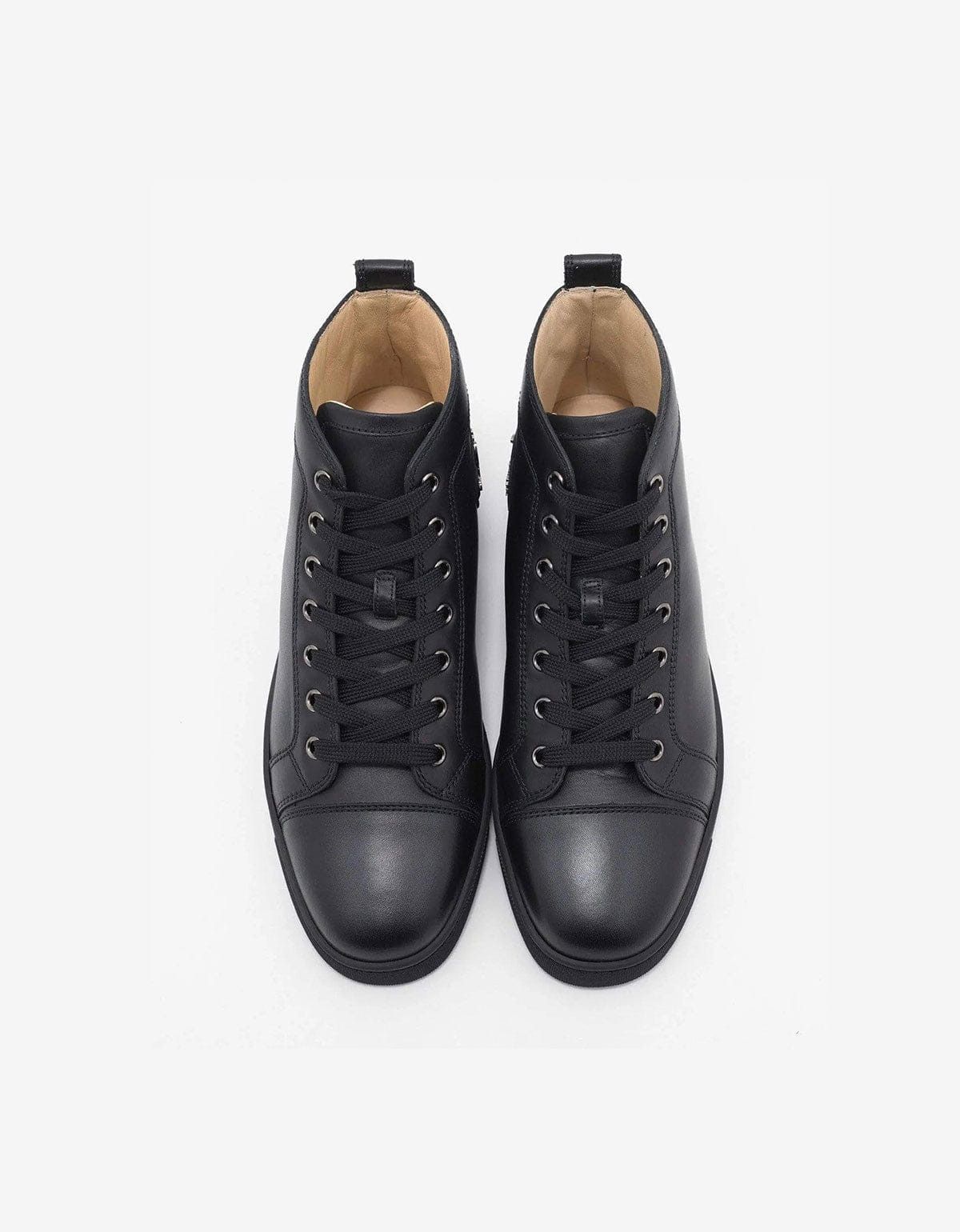 Christian Louboutin Christian Louboutin Louis Flat Calf Black High Top Trainers Size US 6 / EU 39 - 4 Thumbnail