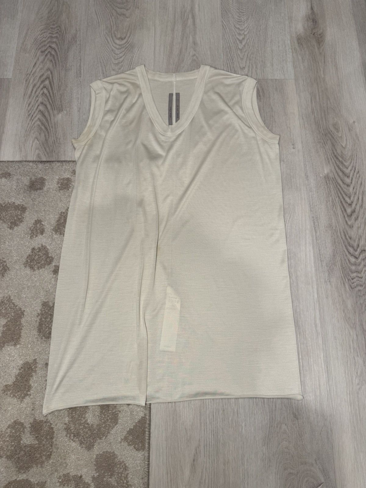 Rick Owens s/s 2019 silk oyster tank top! Size US S / EU 44-46 / 1 - 1 Thumbnail