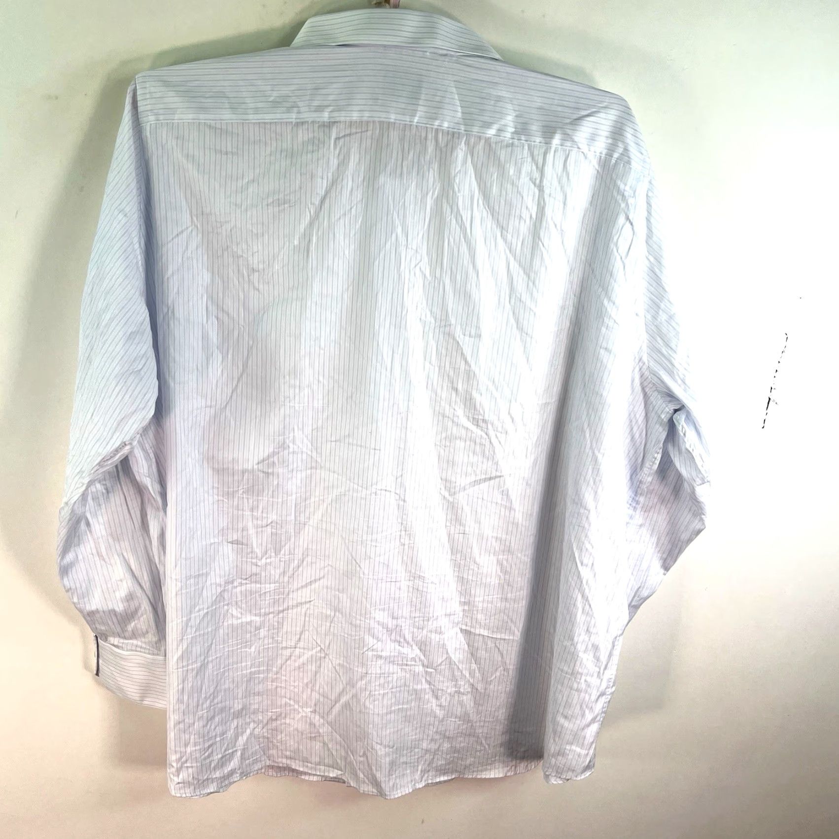 Vintage Apposta Striped Button-Up Shirt Mens 4XL White/Blue Casual Classic Designer Cotton Striped Button-Up Shirt Mens 4XL Blue White Italy Size US XXL / EU 58 / 5 - 5 Thumbnail