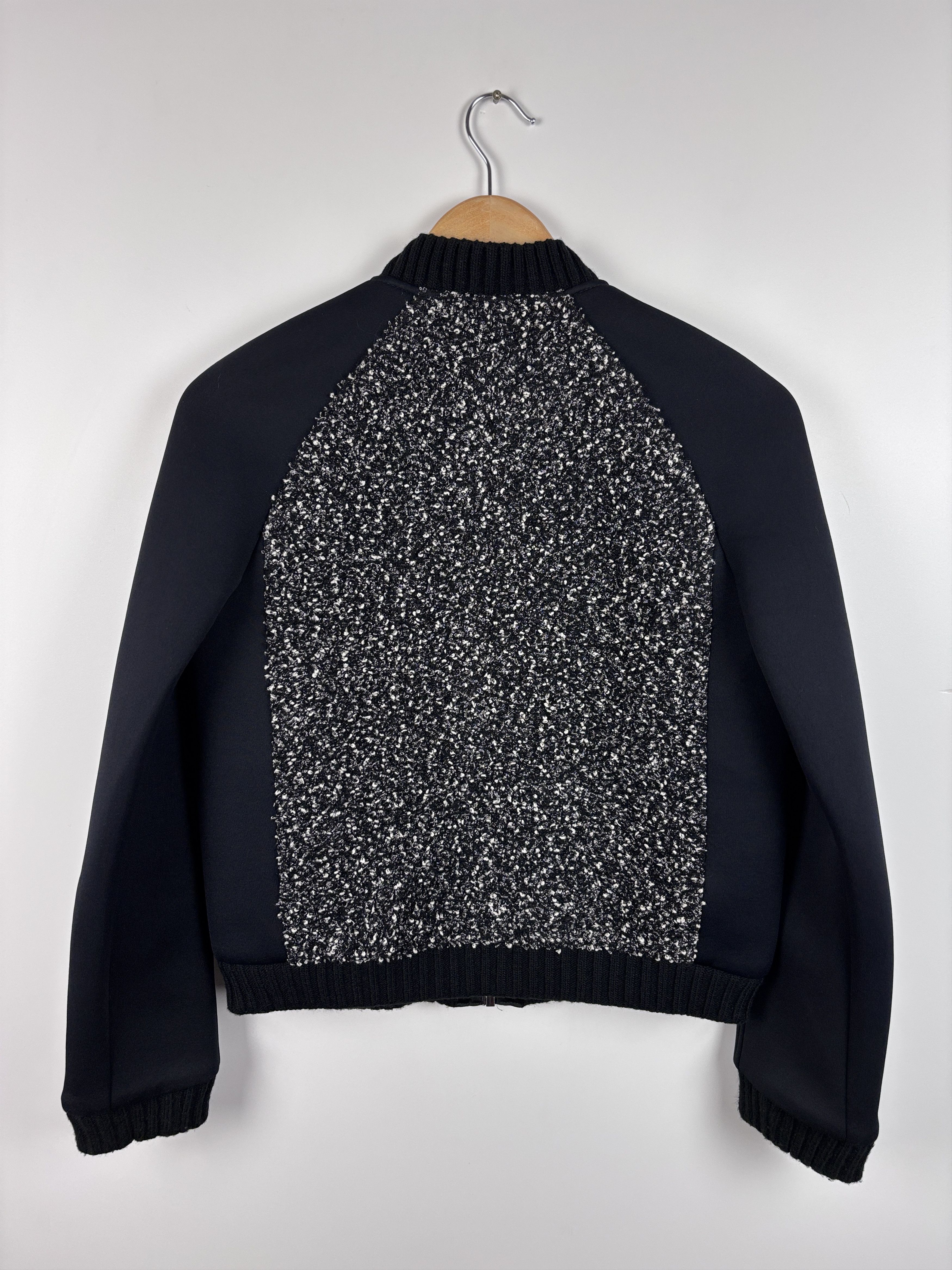 Karl Lagerfeld Womens Karl Lagerfeld Zip Bomber Jacket Black Size EU 34 Size M / US 6-8 / IT 42-44 - 4 Thumbnail