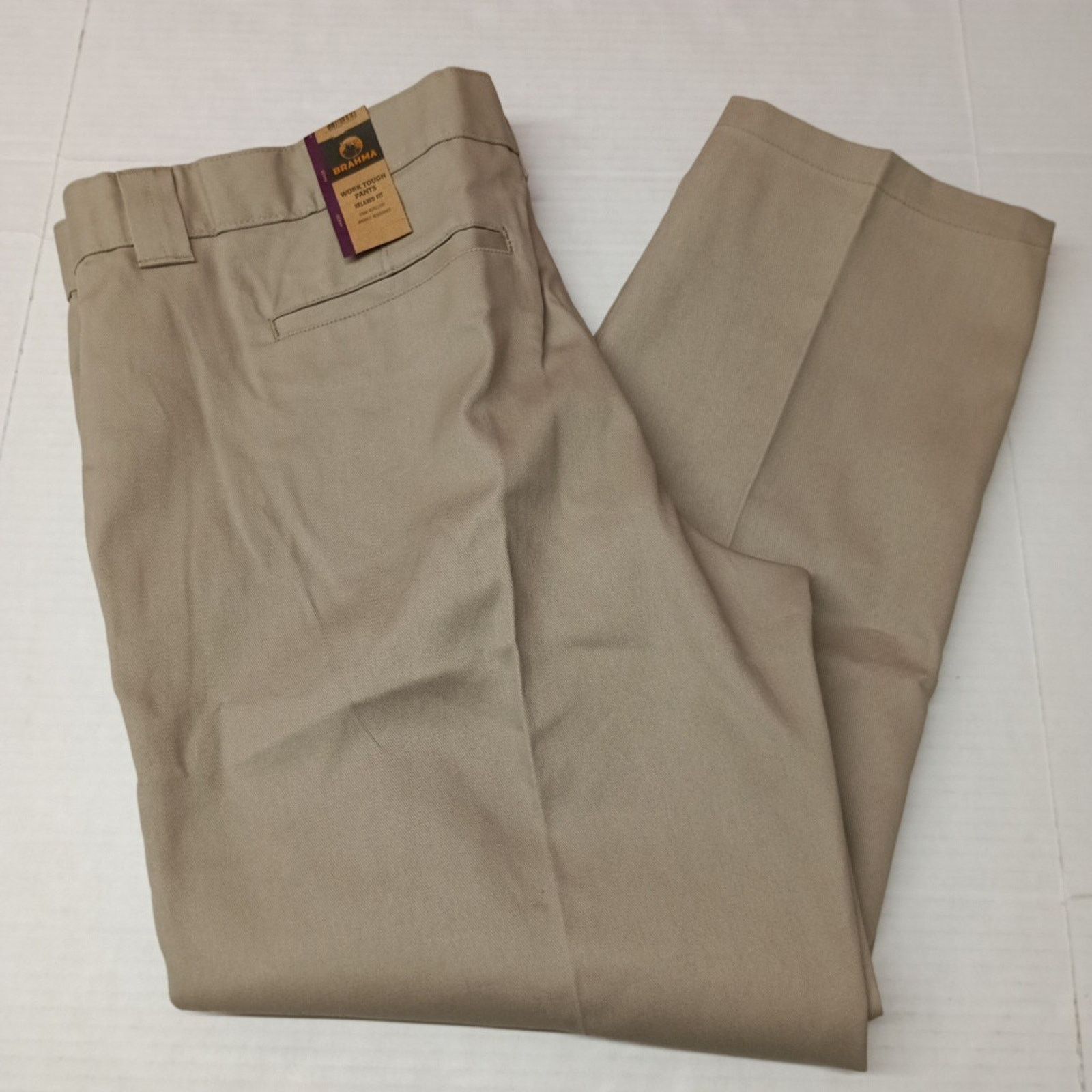 Other Brahma Men's Work Tough Pants Size 44x30 Sandy Taupe Relaxed Size US 44 / EU 60 - 1 Thumbnail