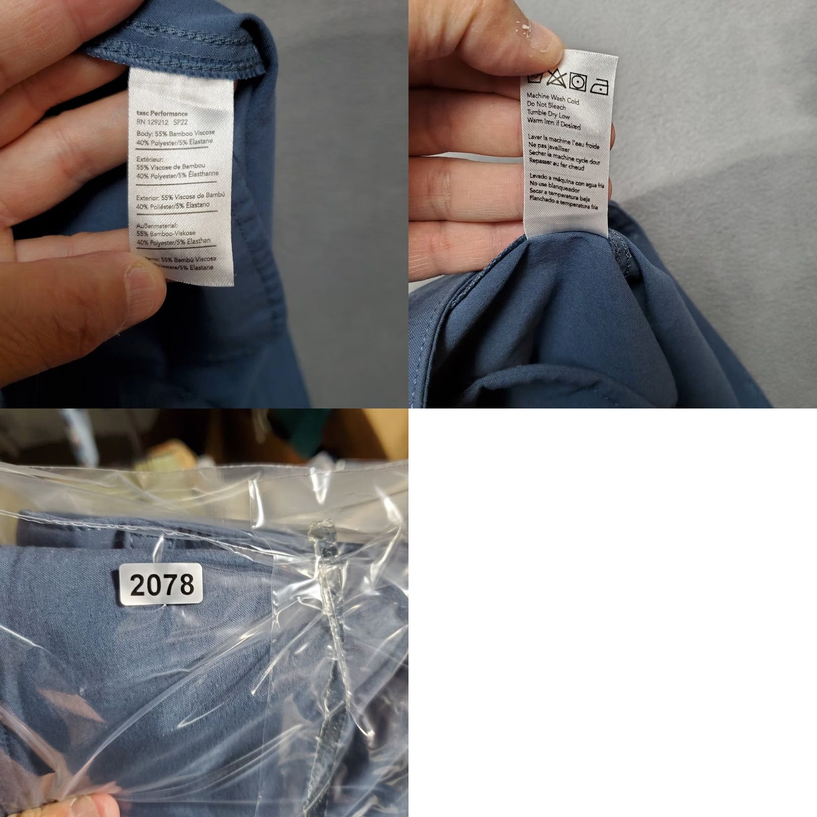 Vintage Tasc Shorts Mens Blue 38 Weekender 2.0 Performance Stretch Hiking Outdoor Shirt Size US 38 / EU 54 - 9 Thumbnail