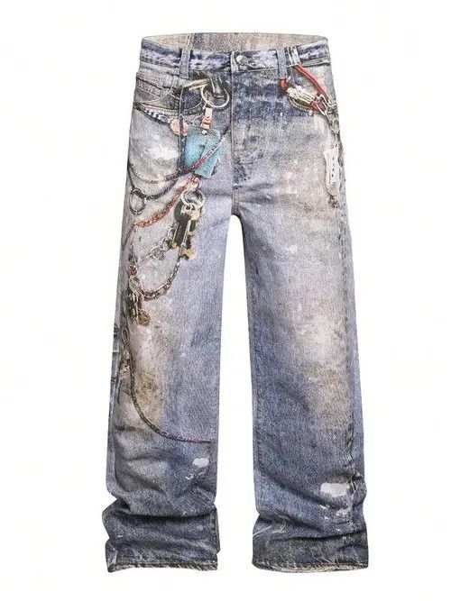 Jean × Vintage DRIP denim jeans Y2K Baggy vintage Size US 31 - 1 Thumbnail