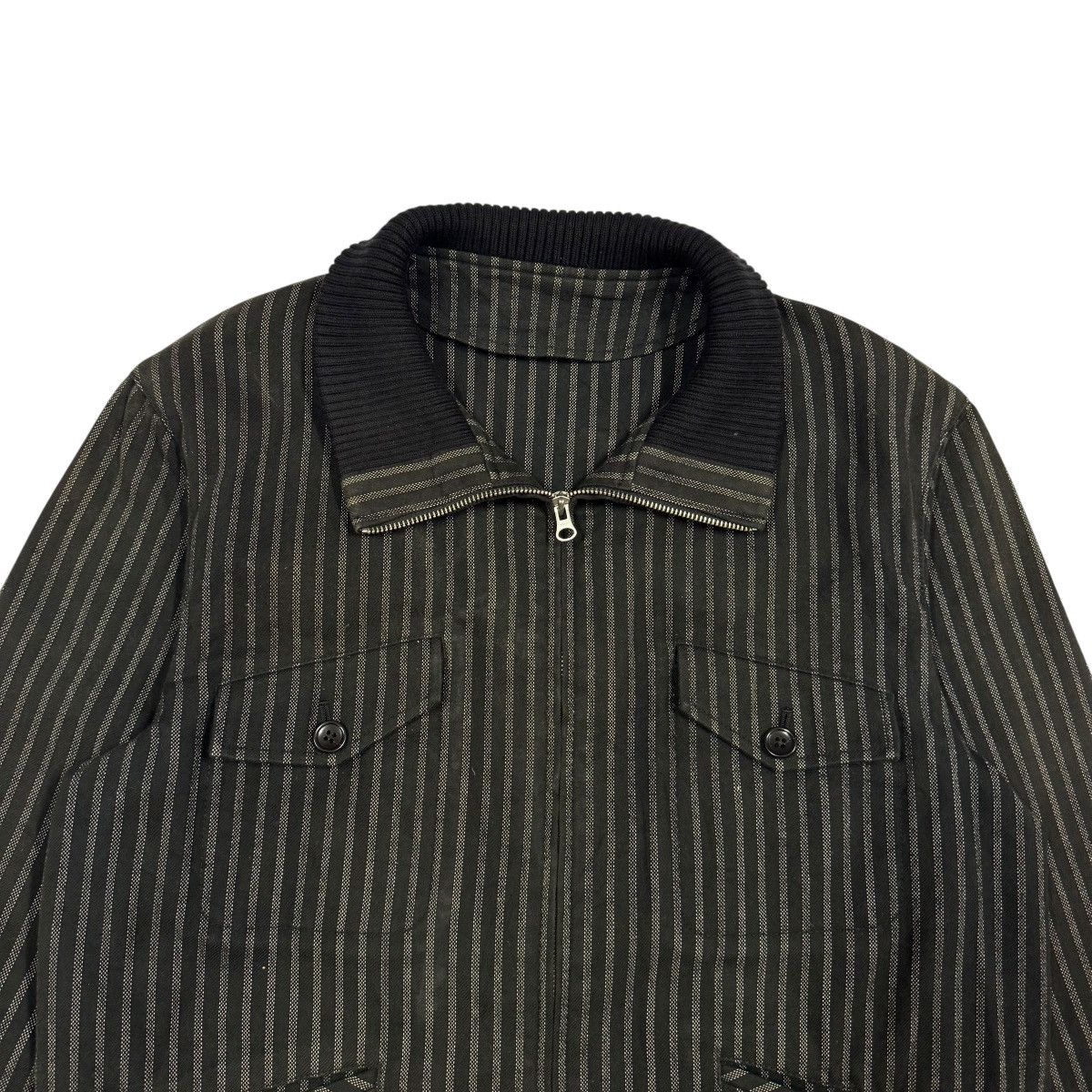 United Arrows Vtg🔥Green Label Relaxing United Arrows Striped Denim Jacket Size US L / EU 52-54 / 3 - 4 Thumbnail