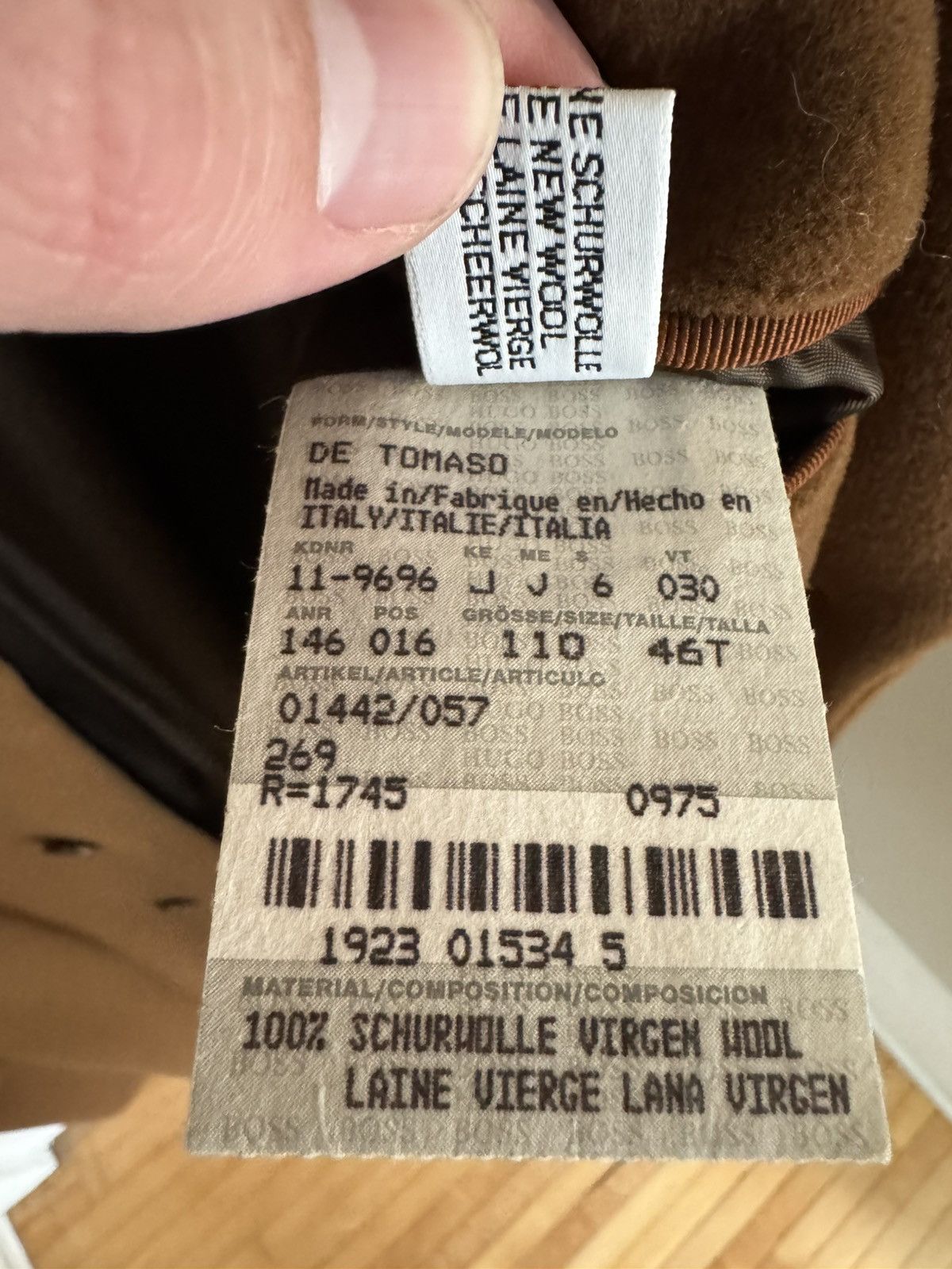 Hugo Boss Long Wool Made in Italy Coat Size US XL / EU 56 / 4 - 6 Thumbnail