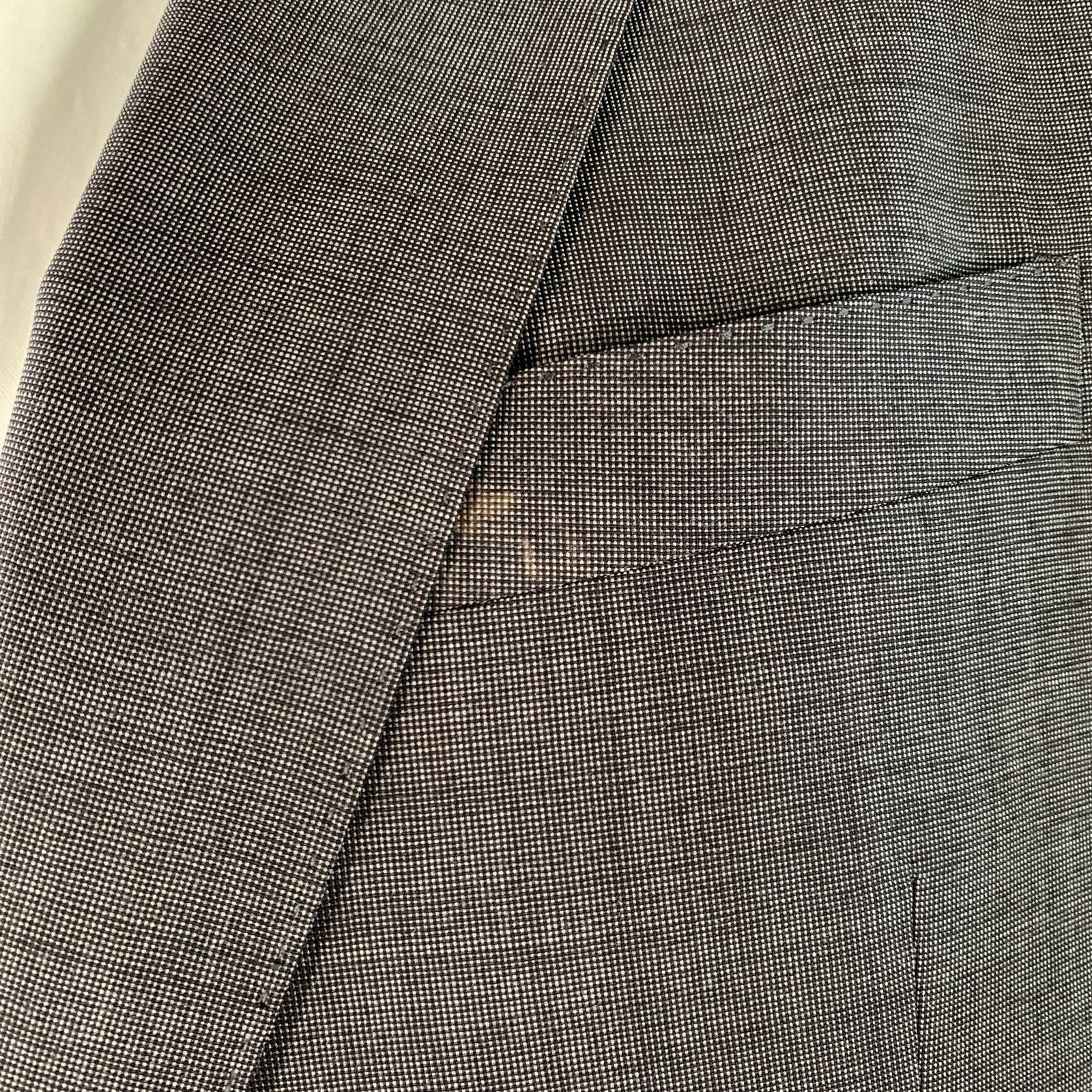 Burberry BURBERRY Size 46 Regular Grey Virgin Wool Notch Lapel Suit Size 46R - 7 Thumbnail