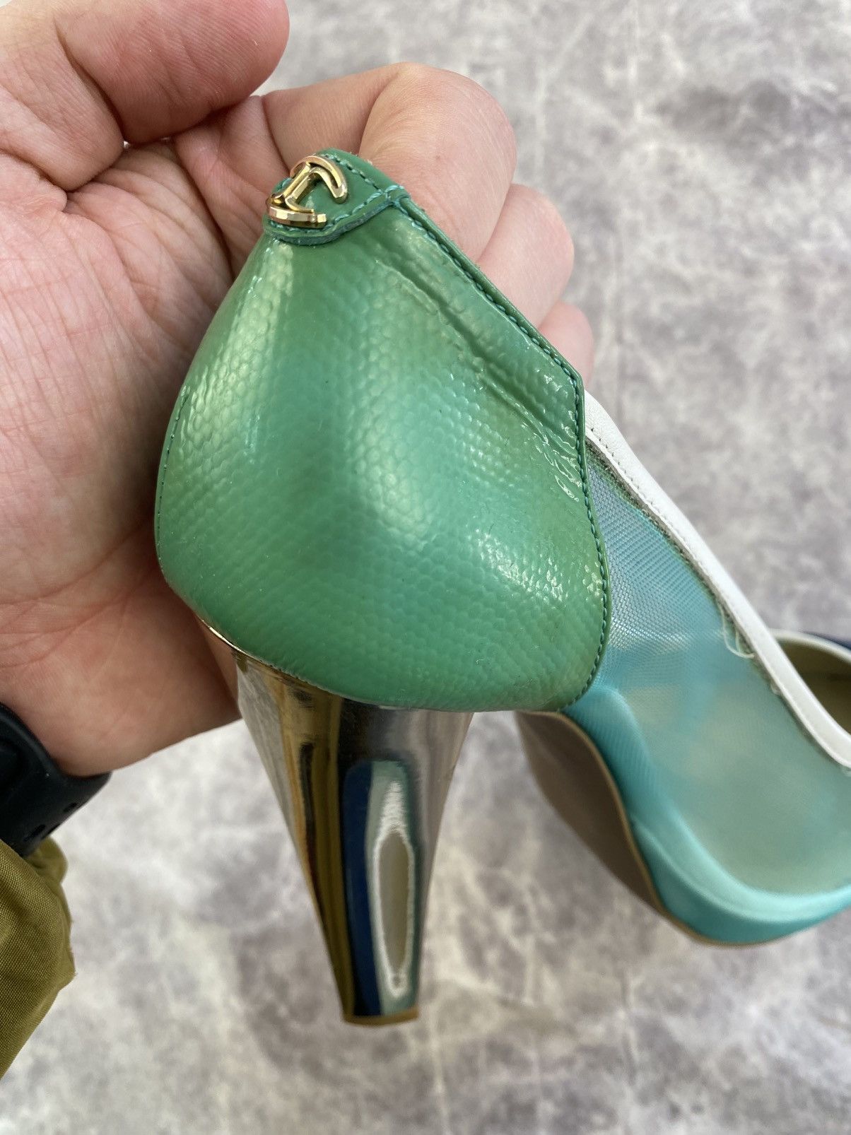 Just Cavalli Just Cavalli Transparent Heels with Leather details Size 39 Size US 9 / IT 39 - 11 Thumbnail