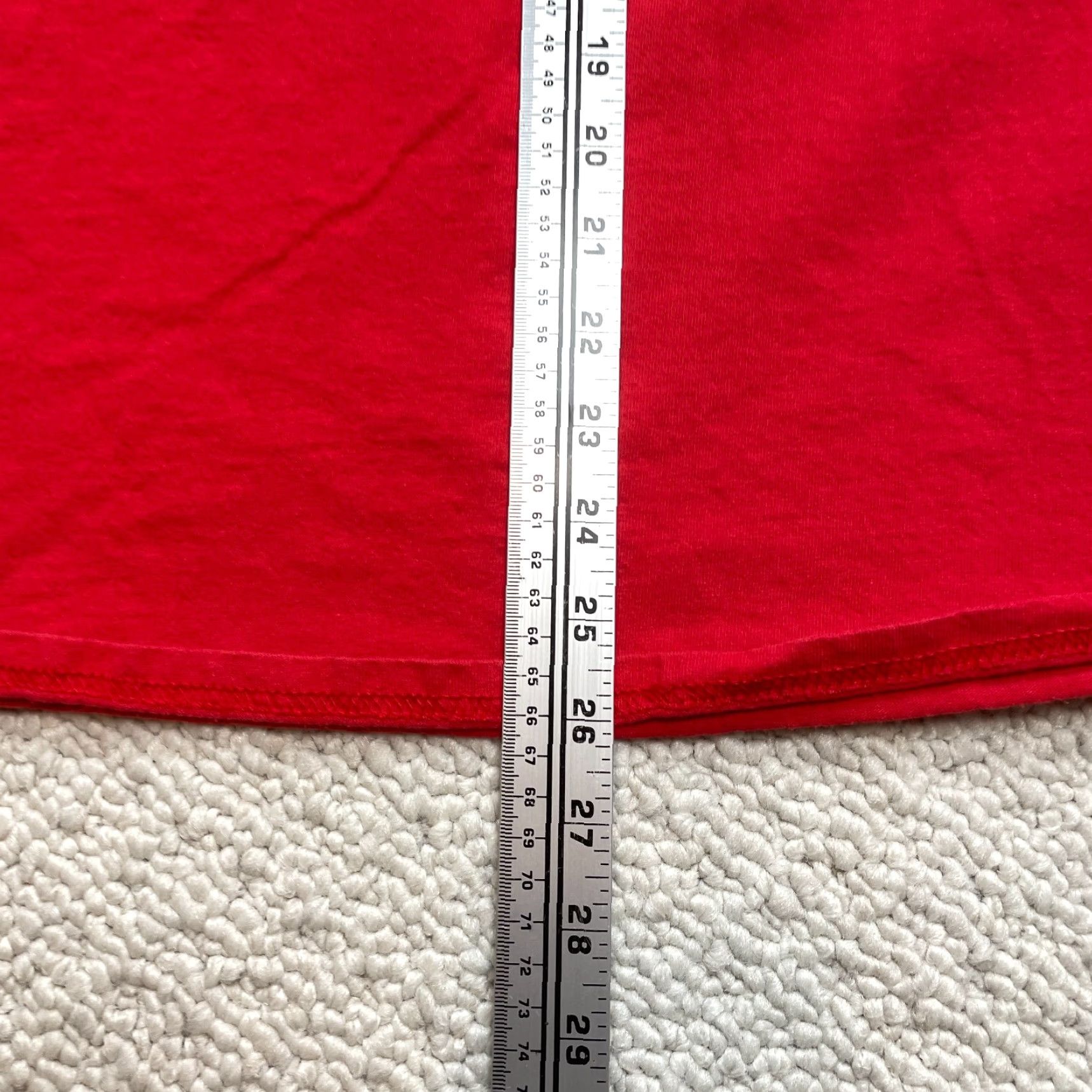 Gildan Gildan Heavy Cotton Shirt Mens 2XL Red Tee Logo Crew Neck Short Sleeve T-Shirt Size US XXL / EU 58 / 5 - 7 Thumbnail