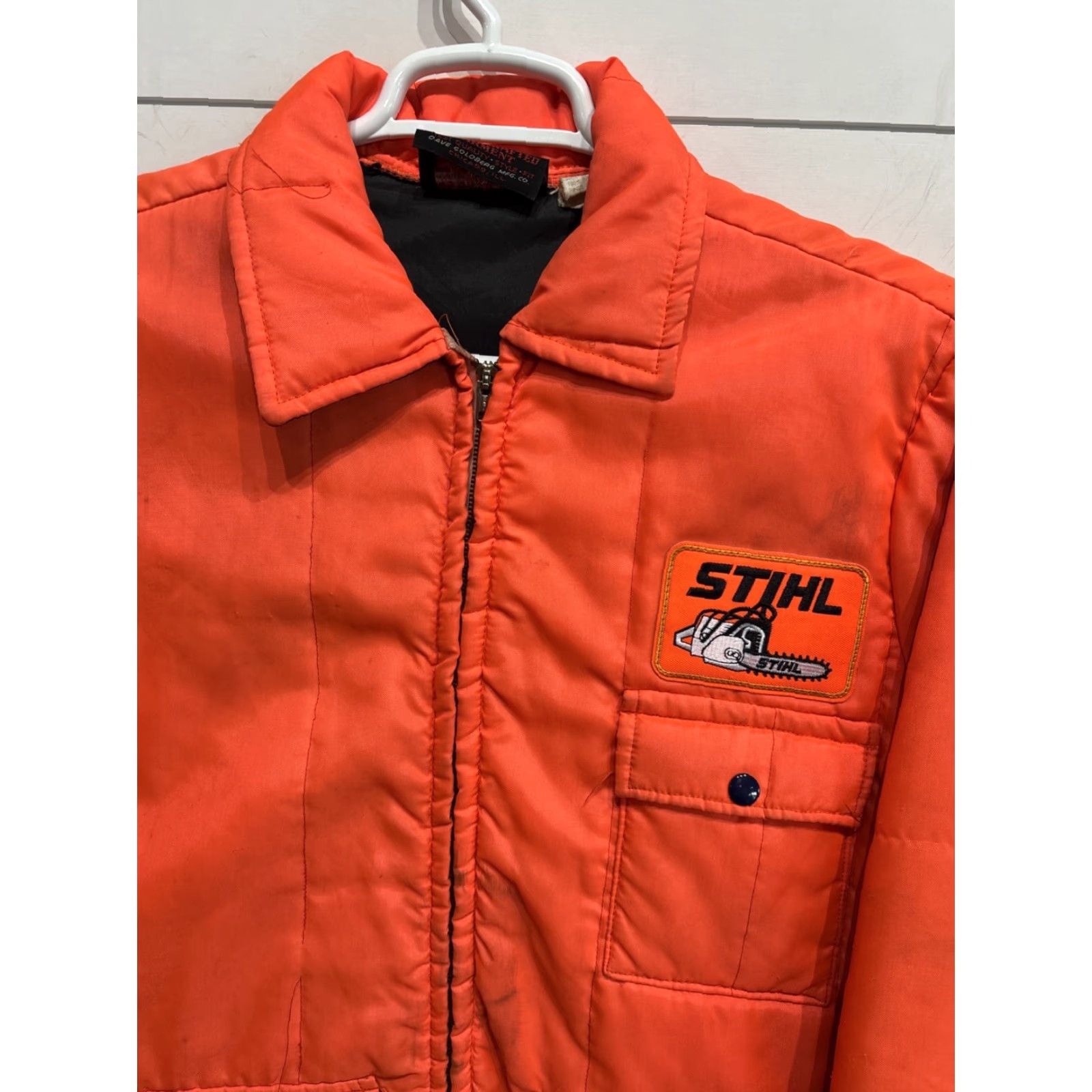 Lumberjack VINTAGE DAVCO Stihl Chainsaw Orange Puffer Jacket Vest Mens Medium Size US M / EU 48-50 / 2 - 2 Thumbnail