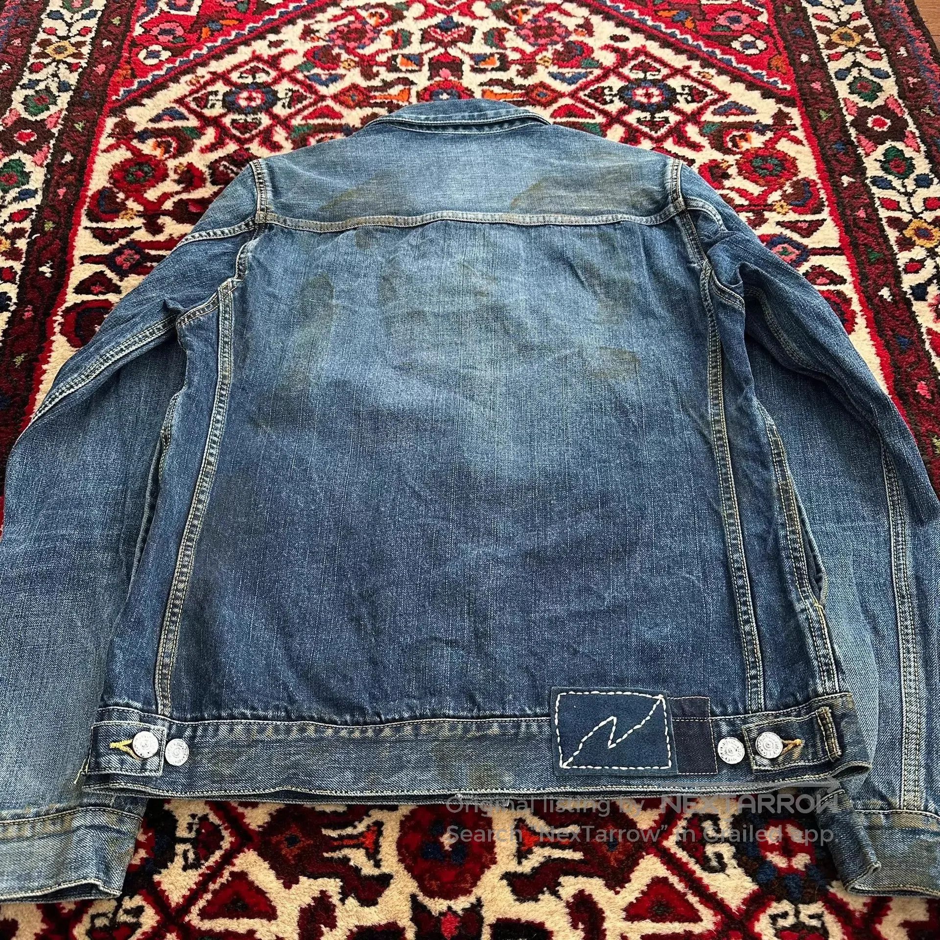 Visvim Blue Denim Jacket with Button Front and Pockets. Size US L / EU 52-54 / 3 - 4 Thumbnail