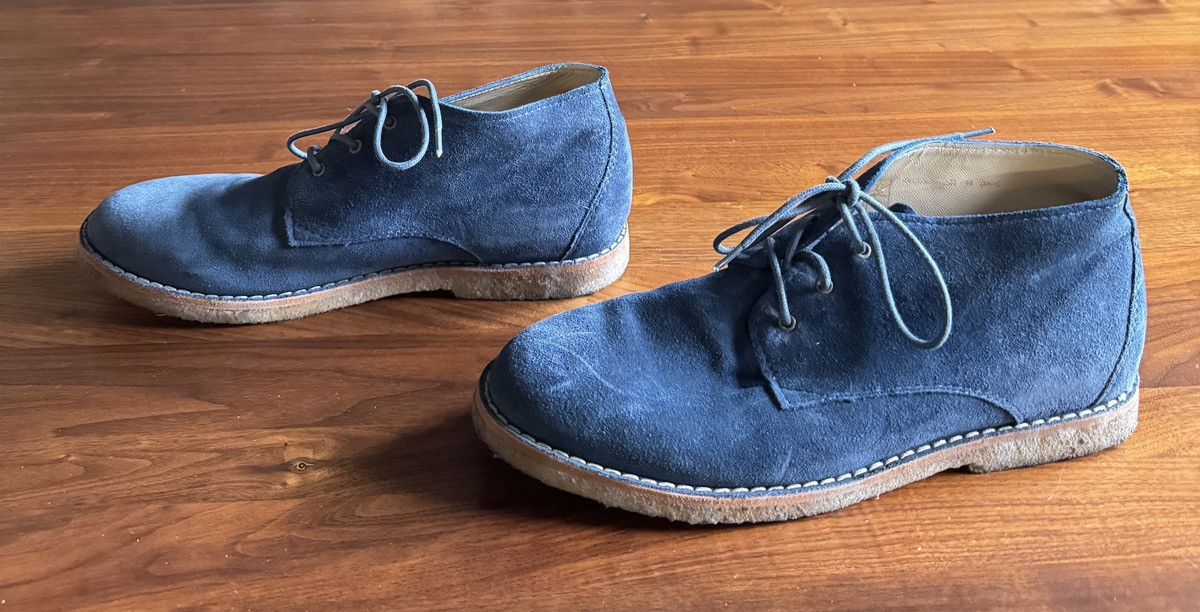 A.P.C. A.P.C. Chukka Boots Blue Suede Size US 10.5 / EU 43-44 - 3 Thumbnail