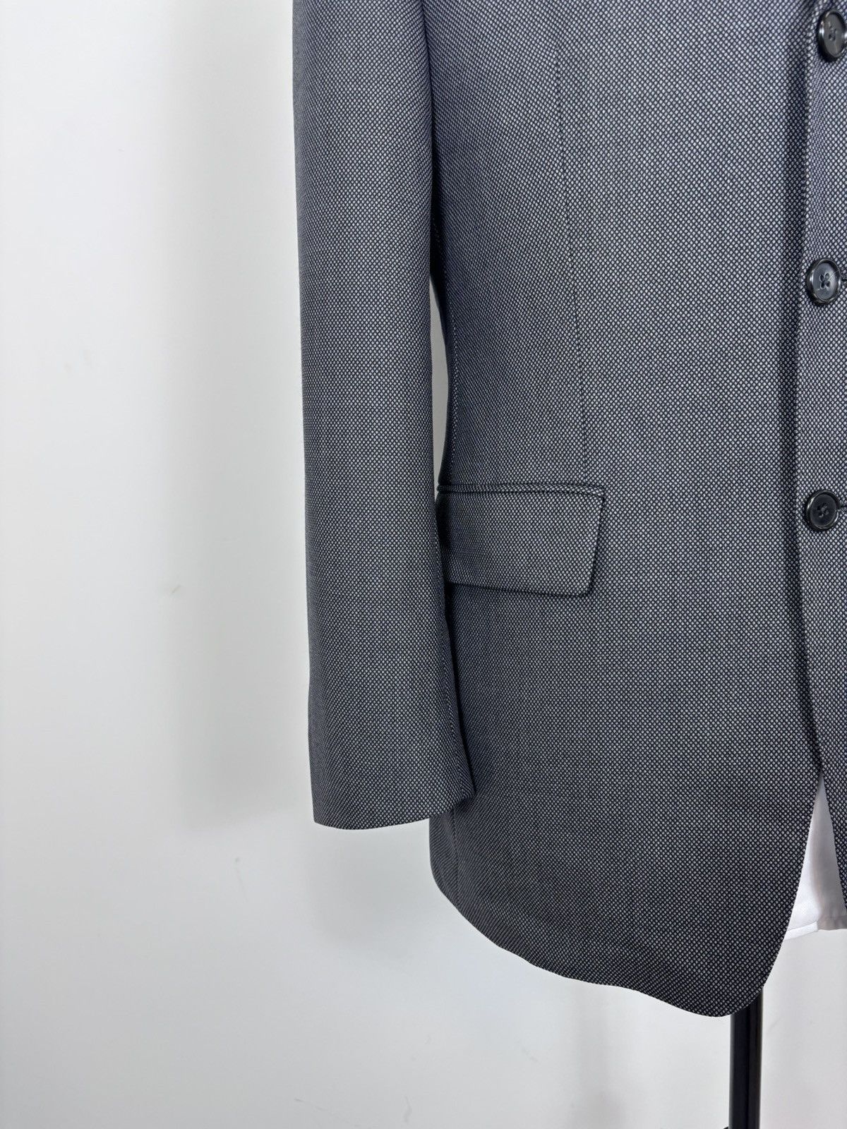 SCABAL Scabal Men’s Grey Wool Blazer Jacket 3-Buttons Classic Size 46R - 6 Thumbnail