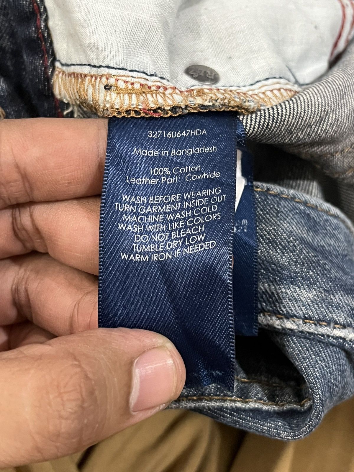 Lauren Ralph Lauren × Polo Ralph Lauren × Ralph Lauren Vintage Polo Ralph Lauren Distressed Denim Size US 33 - 10 Thumbnail