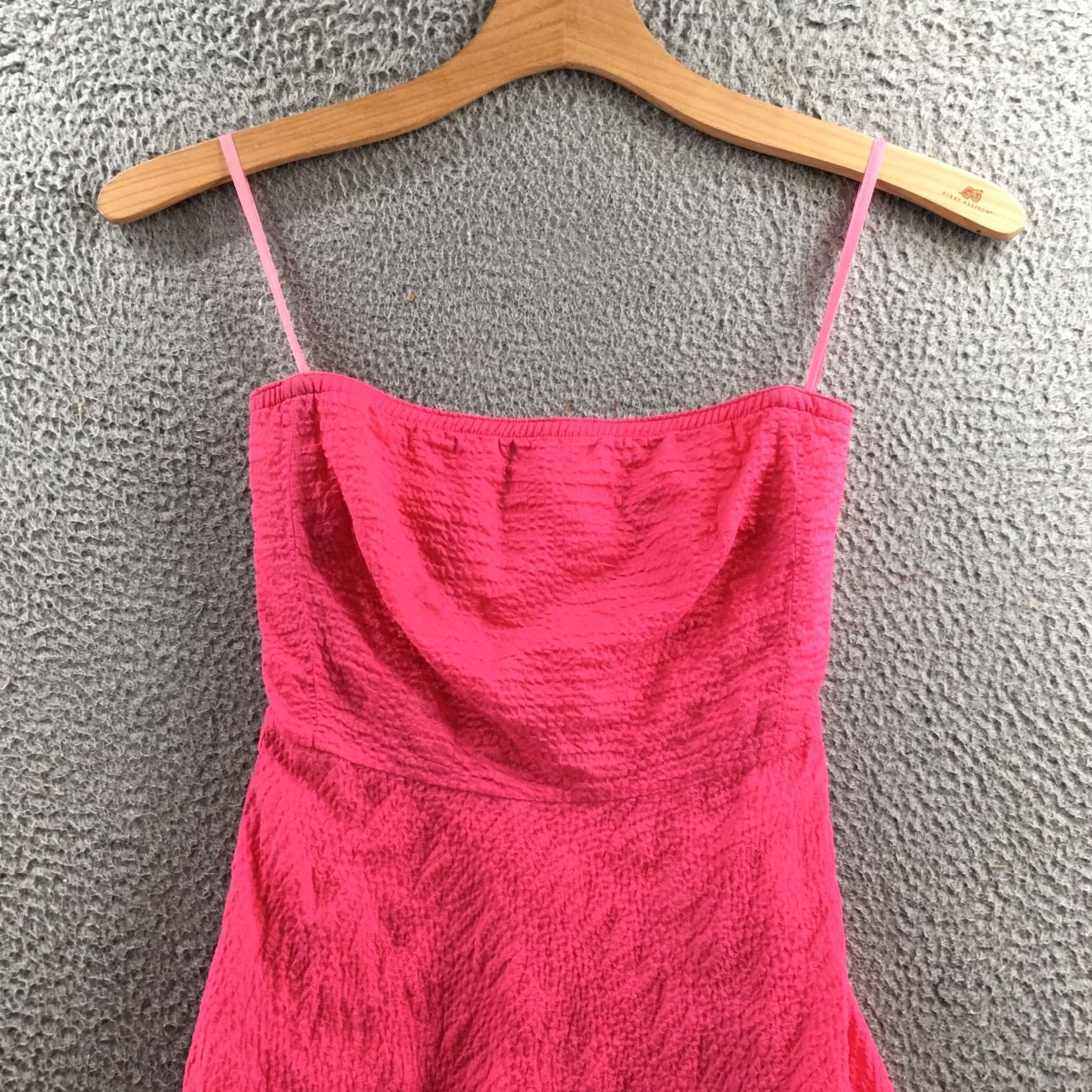 J.Crew J.Crew Dress Womens 0 Pink Tube Strapless A-Line Fit & Flare Cotton Casual Dress Size XS / US 0-2 / IT 36-38 - 2 Thumbnail