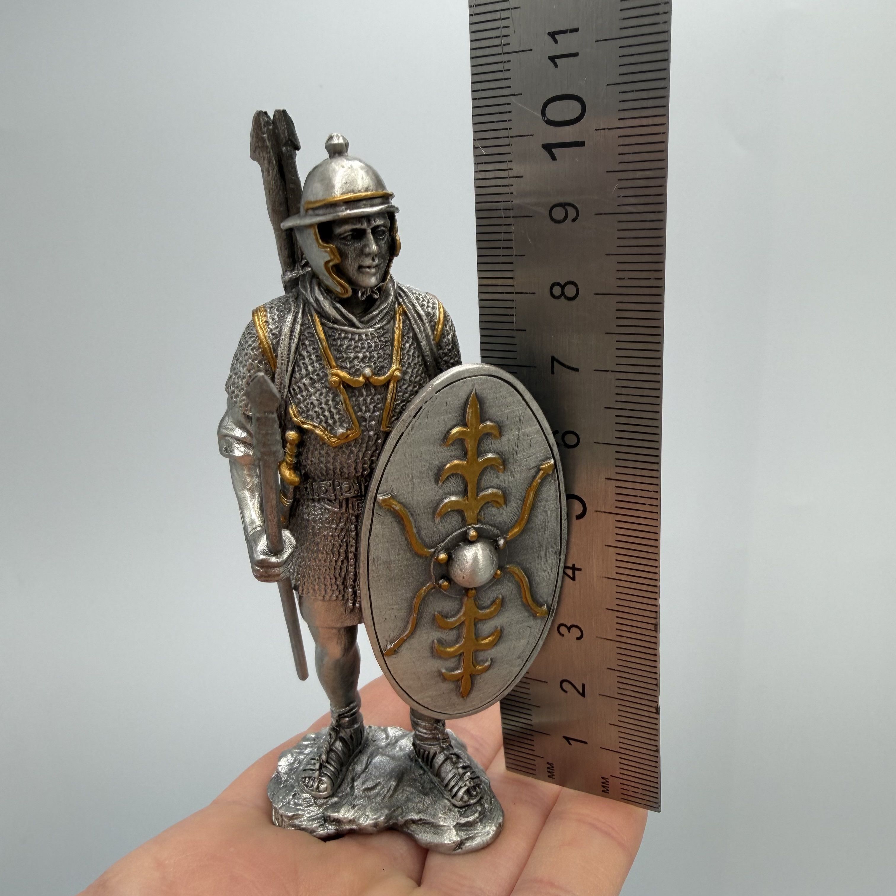 Other Medieval Warrior Miniature Figurine Pewter Metal Statue Size ONE SIZE - 6 Thumbnail