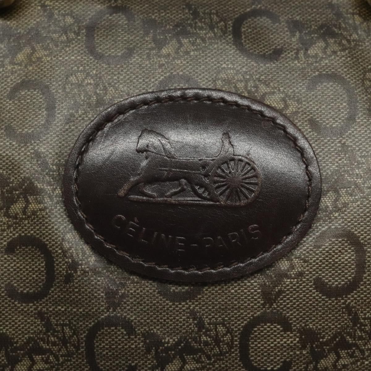 Celine CELINE C Sulky Hand Bag Pvc Dark Brown Gold Size ONE SIZE - 14 Thumbnail
