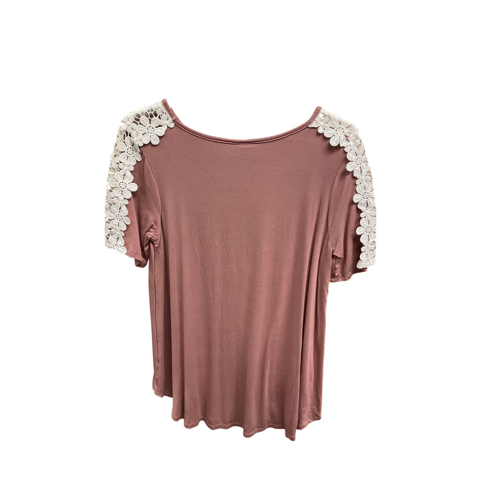 Other 42 Pops Womens Short Sleeve Top With Lace Detail Size S Mauv Size S / US 4 / IT 40 - 4 Thumbnail