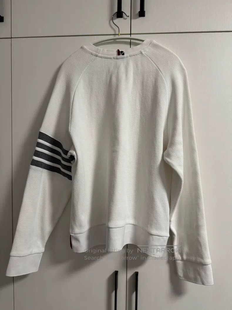 Thom Browne Thom Browne White waffle hoodie Size US L / EU 52-54 / 3 - 2 Thumbnail