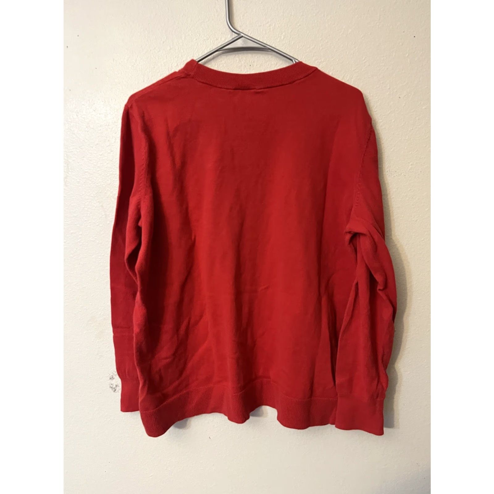 Gap GAP Women's XL Modern Red Relaxed Wedge Crewneck Sweatshirt Size XL / US 12-14 / IT 48-50 - 2 Thumbnail