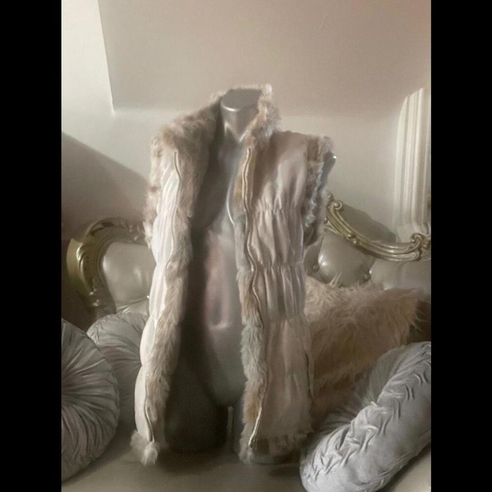 Other vest Faux Fur reversible vest knit back Size M / US 6-8 / IT 42-44 - 5 Thumbnail
