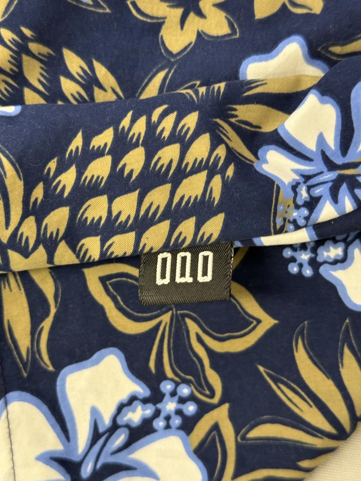 Designer ODO Blue Hawaiian Shirt Button Up Plumeria / Pineapple Size US XL / EU 56 / 4 - 4 Thumbnail