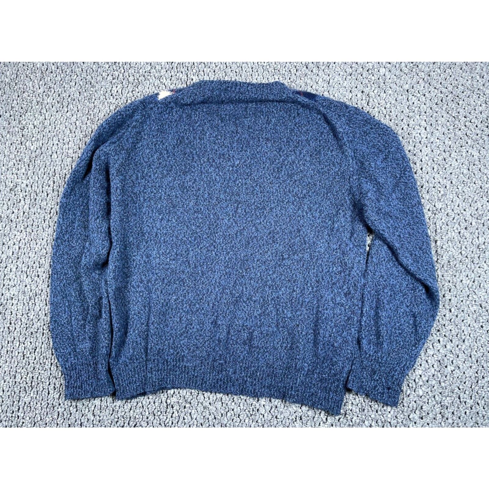 Vintage VINTAGE Argyle Pattern Wool Blend Sweater Mens Adult Large Blue Lightweight Preppy 90s Size US L / EU 52-54 / 3 - 2 Thumbnail