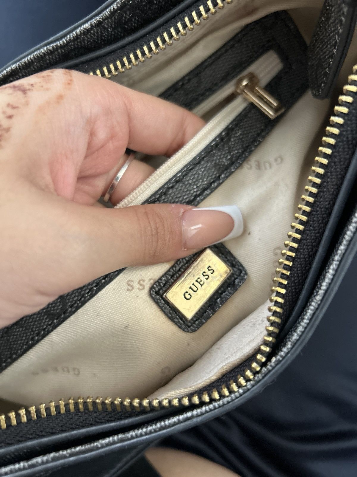 Guess GUESS Tasche – Grau – Vintage Look – gebraucht aber stylisch Size ONE SIZE - 5 Thumbnail