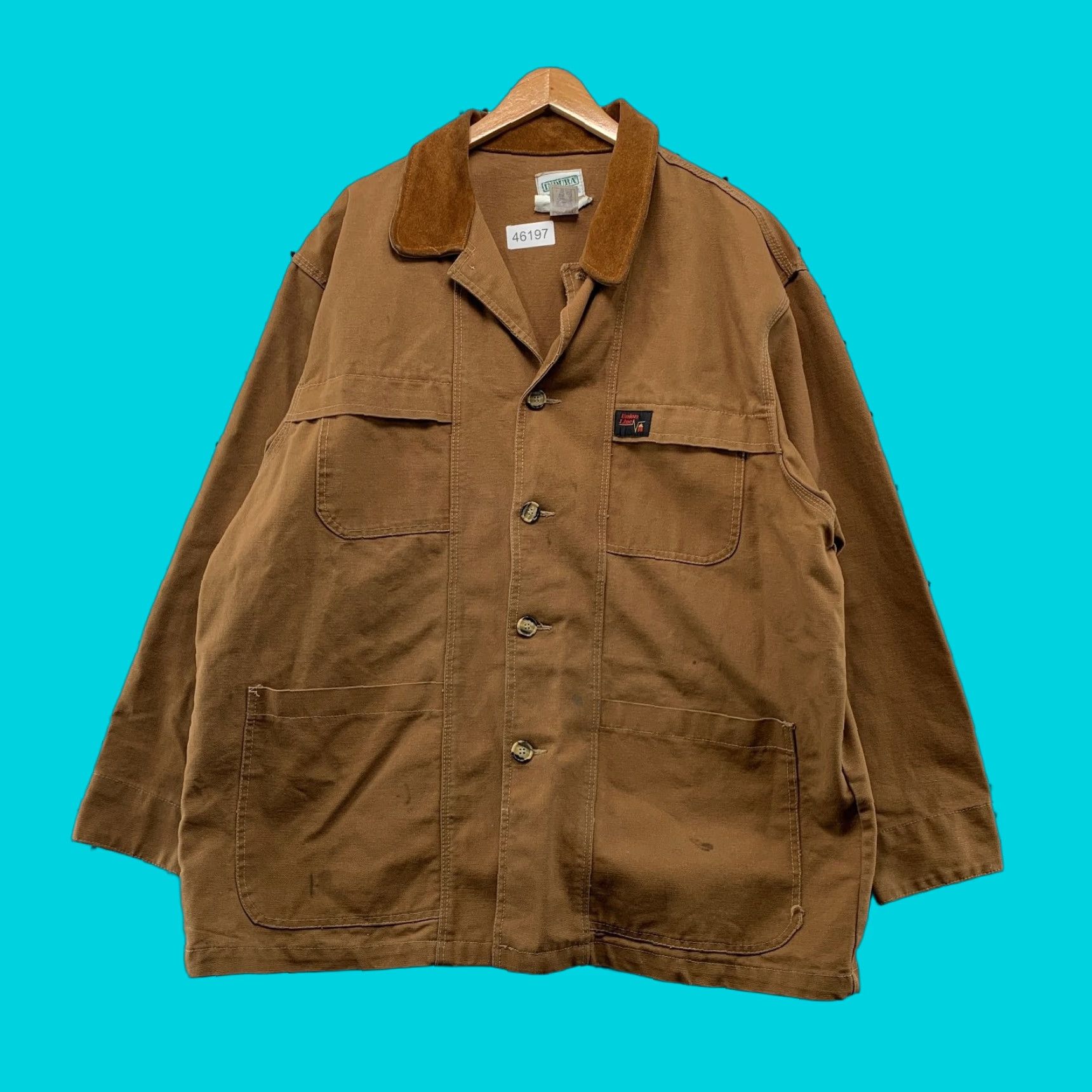 Vintage Indura Westex Union Lined FR Chore Jacket Mens 2XL Tan Workwear Fire Resistant Jacket Size US XXL / EU 58 / 5 - 1 Thumbnail