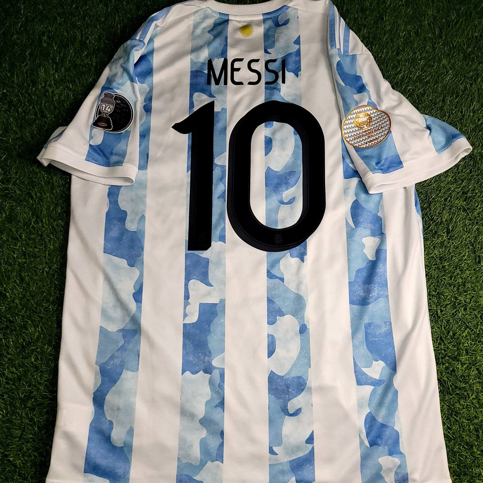 Adidas Messi Argentina 2020 2021 2022 COPA AMERICA Soccer Jersey L Size US L / EU 52-54 / 3 - 2 Thumbnail