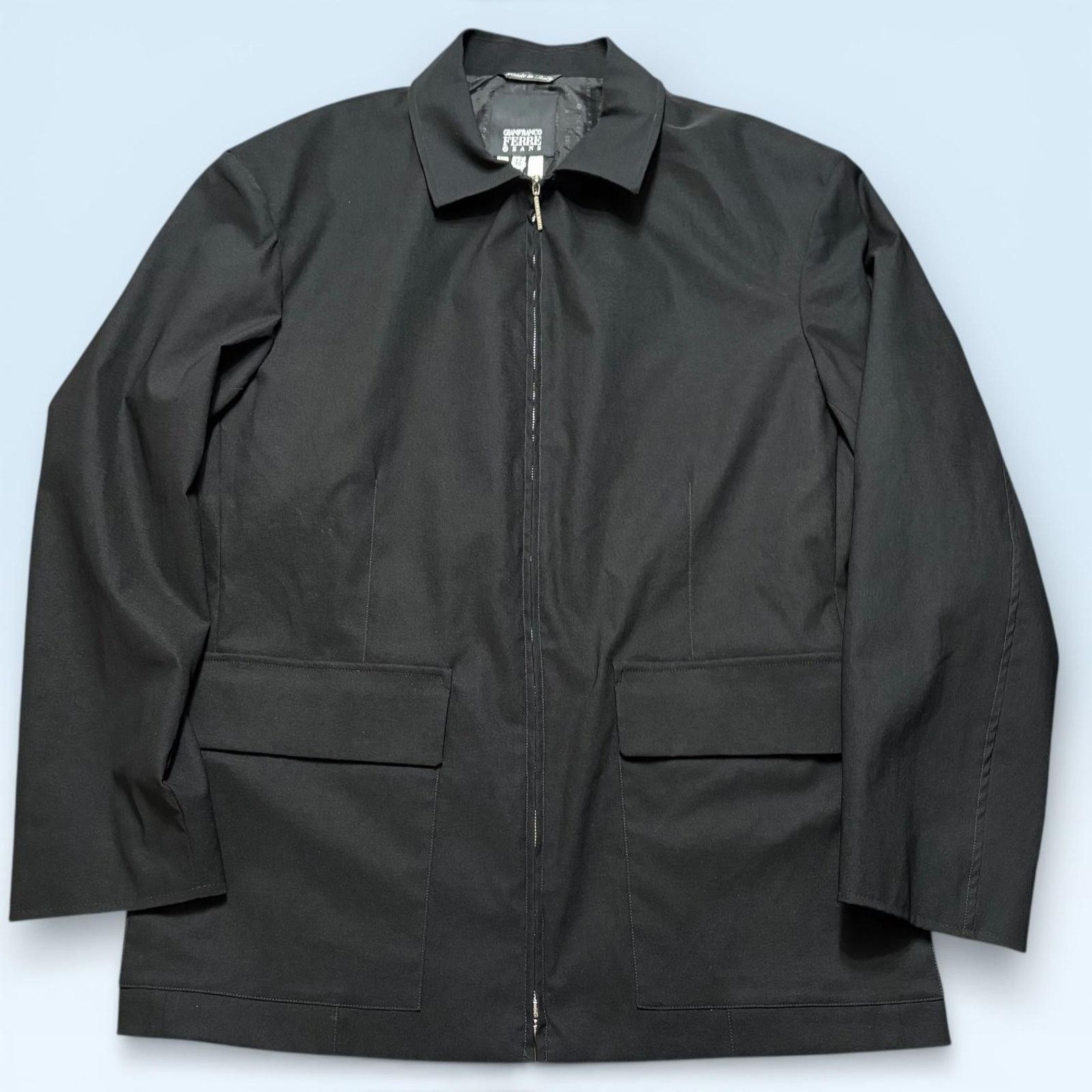 Gianfranco Ferre Gianfranco Ferre Jeans Coat 58 Softshell Zip Overcoat Italy Size US L / EU 52-54 / 3 - 1 Thumbnail