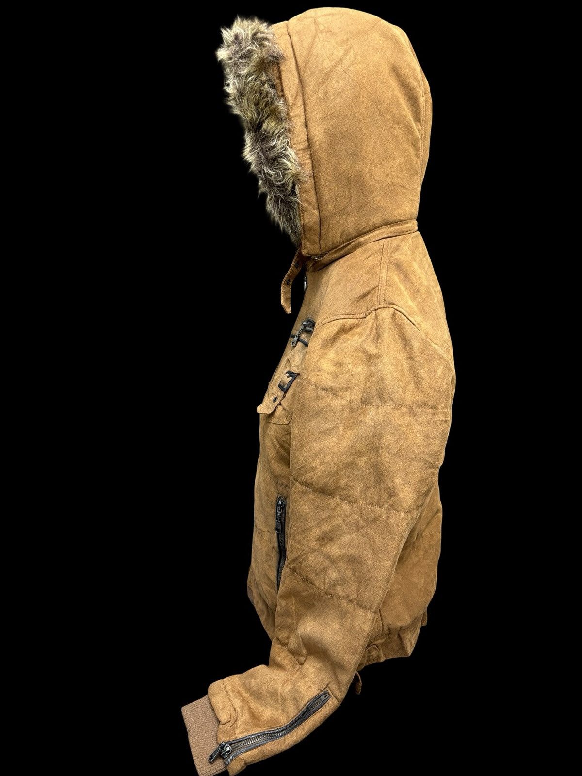 Japanese Brand in the attic Multipockets Fur Hoodie Punk Jacket Size US S / EU 44-46 / 1 - 15 Thumbnail