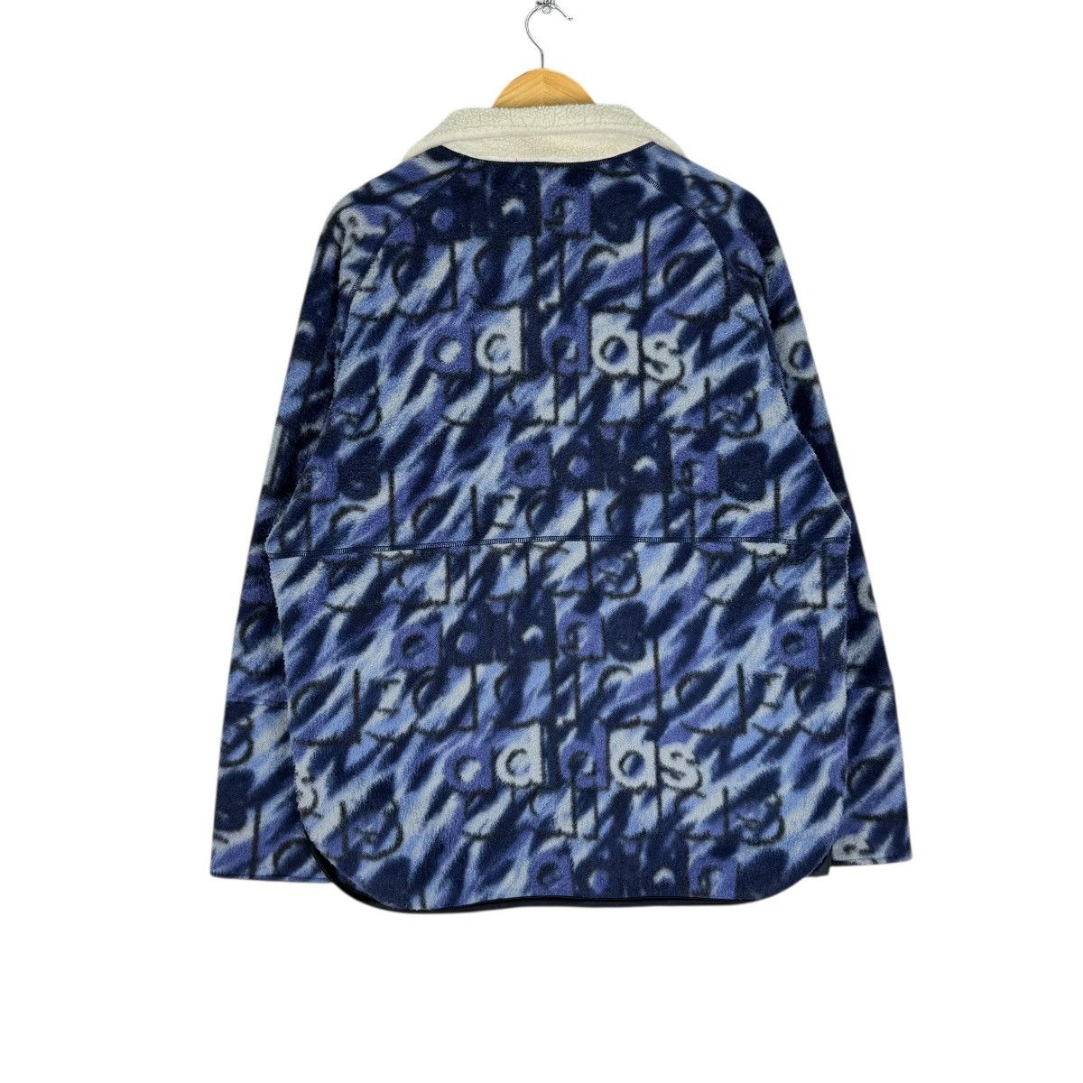 Adidas 🔥ADIDAS FLEECE ANORAK OVER PRINT JACKET Size US M / EU 48-50 / 2 - 7 Thumbnail