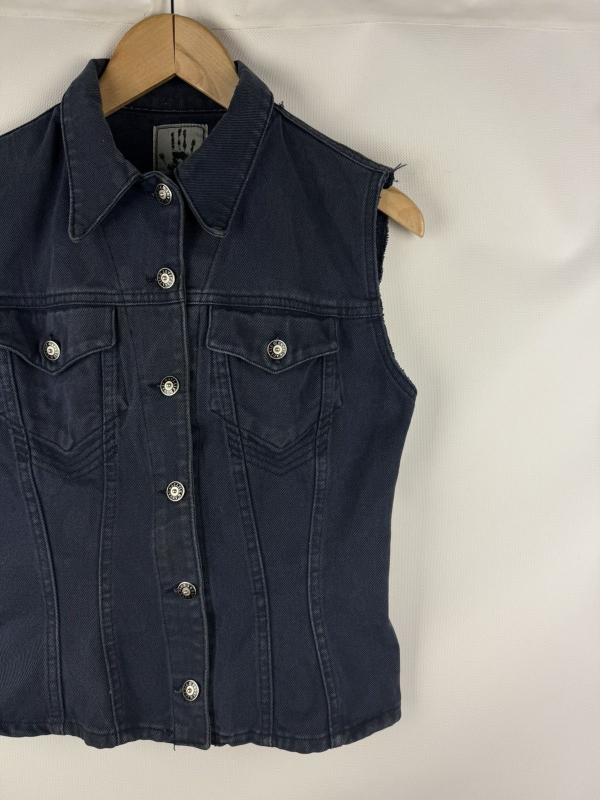 Jean Paul Gaultier JPG Jean Paul Gaultier 22 Drill Vintage 90s Vest Waistcoat Size M / US 6-8 / IT 42-44 - 3 Thumbnail
