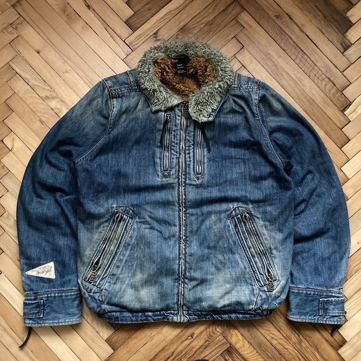 Diesel ‼️Rare‼️Vintage Sample Warm Diesel Denim Jacket Made in Italy Size US L / EU 52-54 / 3 - 1 Thumbnail