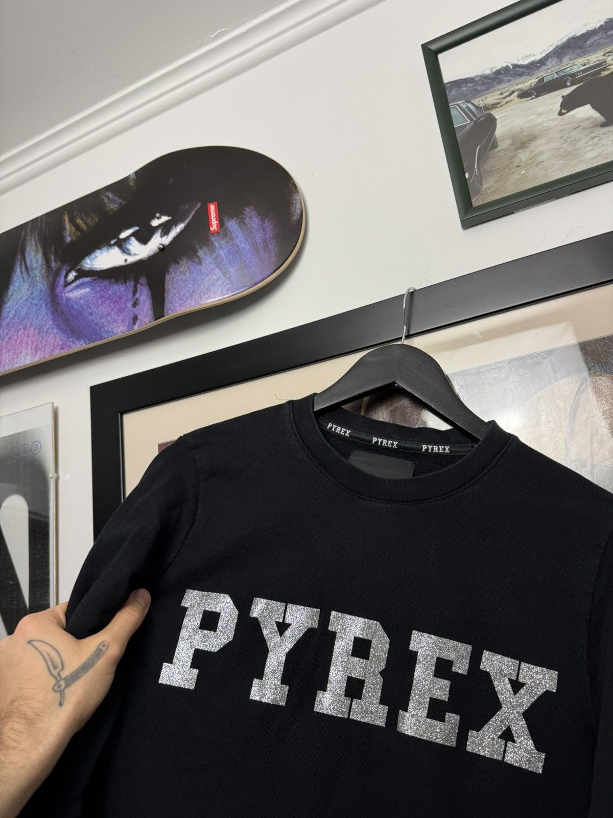 Pyrex Vision Pyrex Vision Vintage Y2k Streetwear Silver Logo Crewneck Size M / US 6-8 / IT 42-44 - 2 Thumbnail