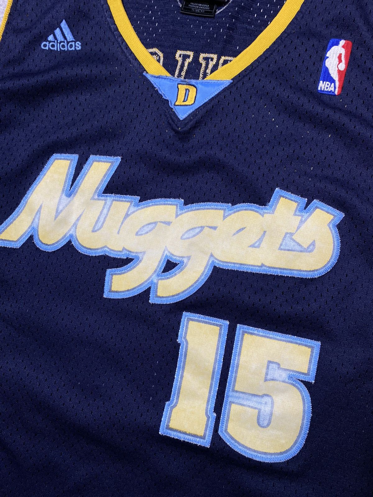 NBA Vintage Adidas DENVER NUGGETS #15 Anthony NBA jersey Size US XL / EU 56 / 4 - 7 Thumbnail