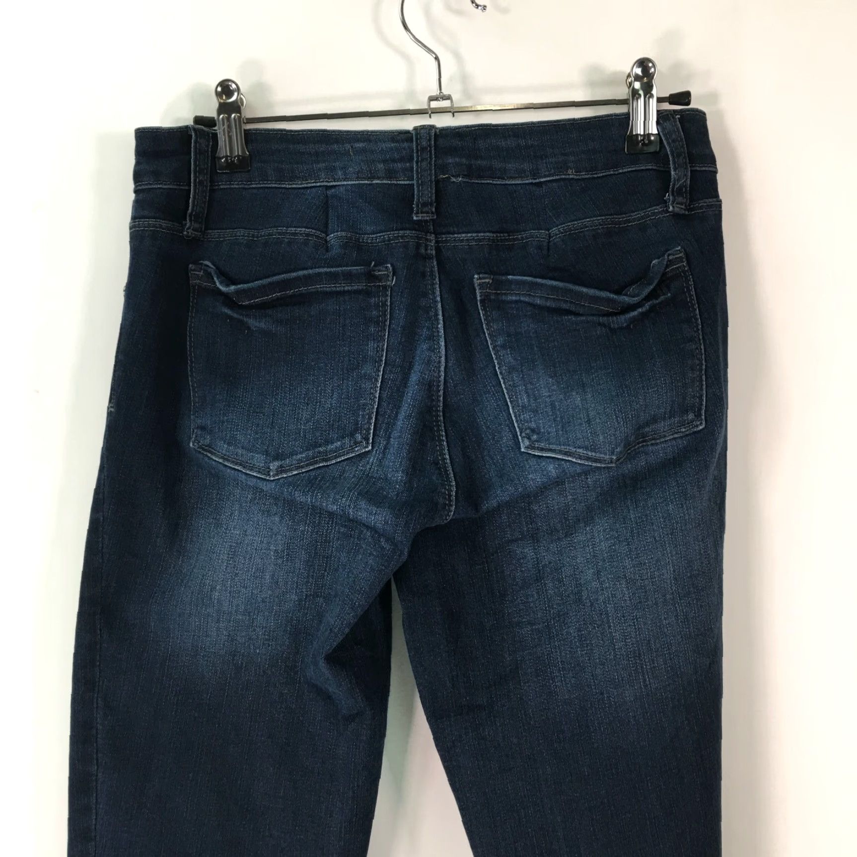 Denime Tractr Womens Dark Blue Denim Skinny Jeans Size 28 28x28 High Rise 5-Pocket Regular Fit Size 28" / US 6 / IT 42 - 2 Thumbnail