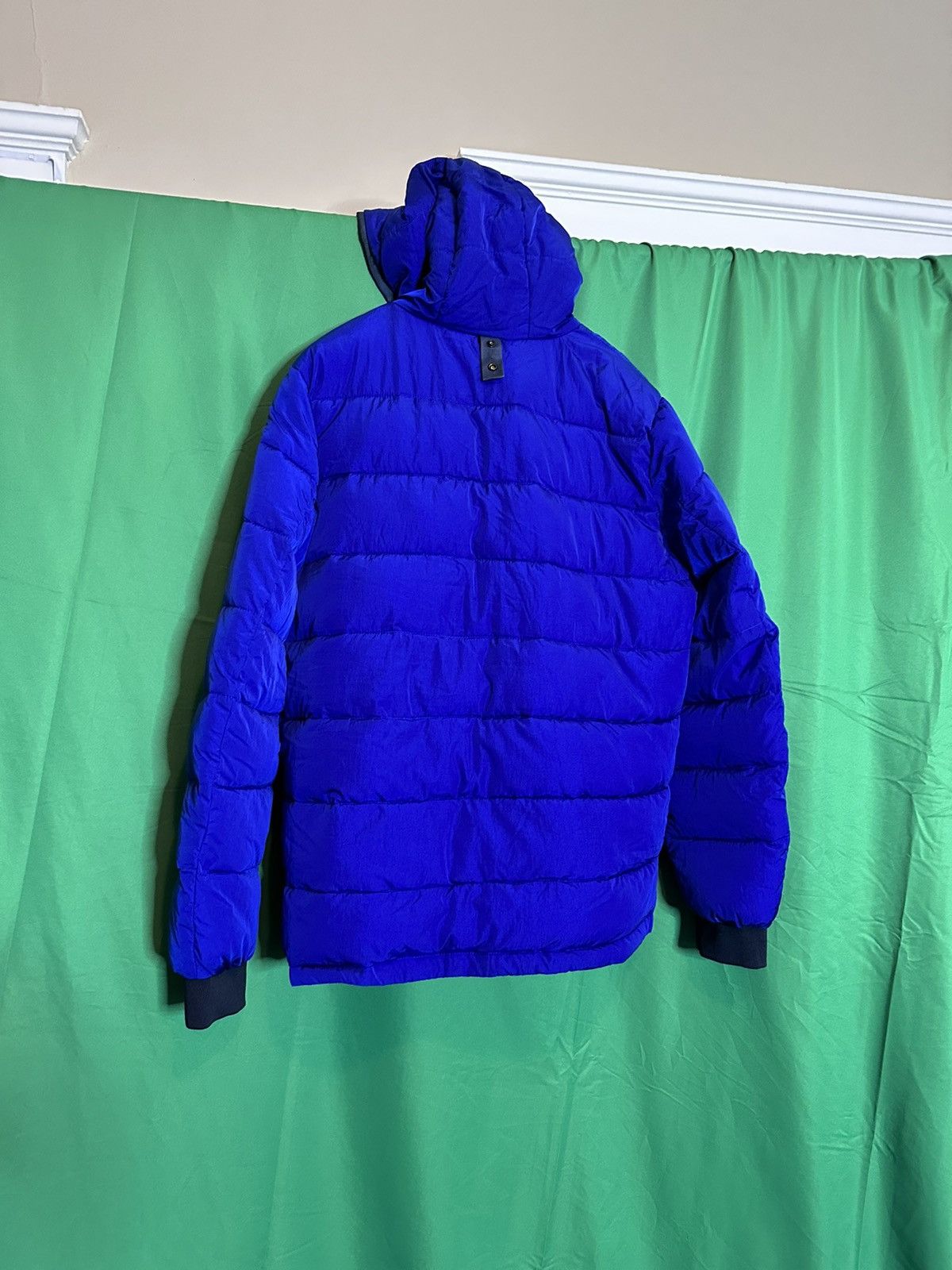 Scotch & Soda Zip-up hooded blue puffer coat Size US XL / EU 56 / 4 - 9 Thumbnail