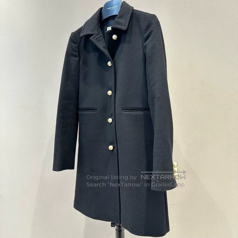 Gucci Gucci Black pearl buckle wool coat Size XS / US 0-2 / IT 36-38 - 3 Thumbnail