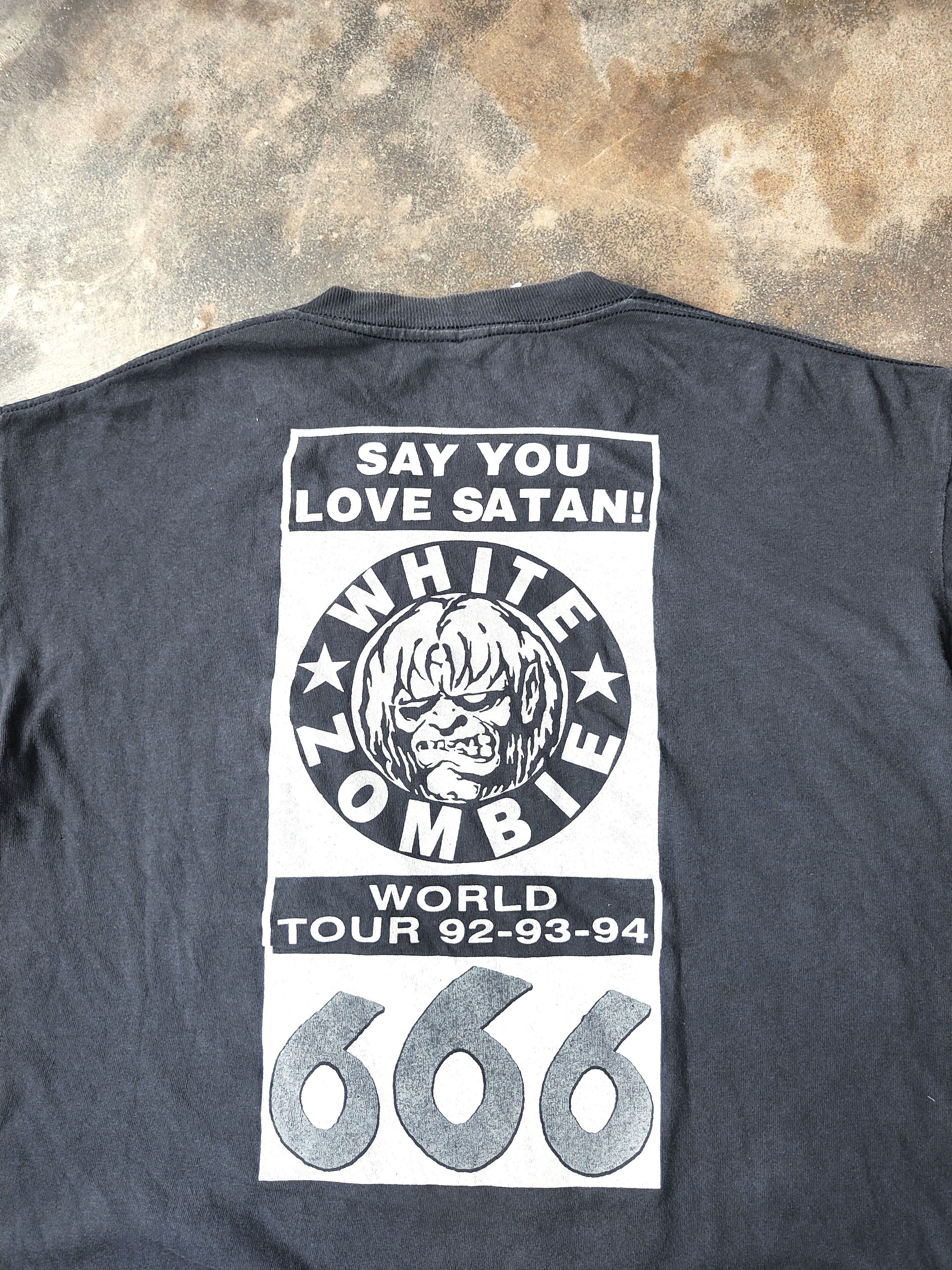 Band Tees Vintage 90s White Zombie “Say You Love Satan” Band T-Shirt Size US L / EU 52-54 / 3 - 5 Thumbnail