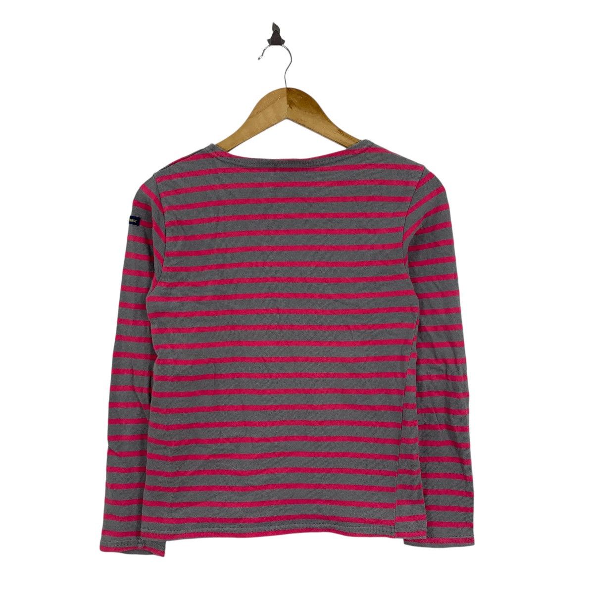 Vintage Vintage LE MINOR France Brand Stripes Long Sleeve Tshirt Size M / US 6-8 / IT 42-44 - 2 Thumbnail
