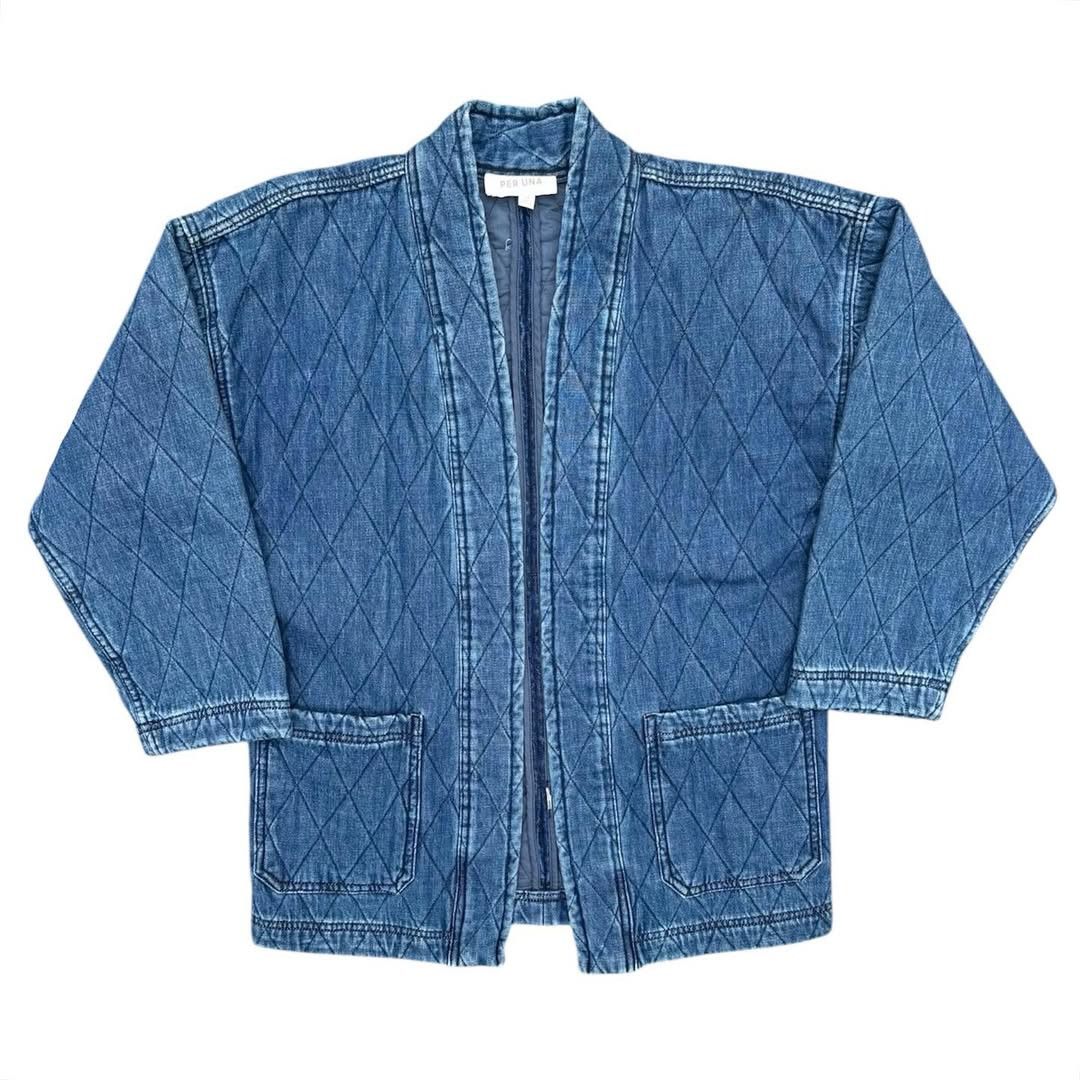 Designer Per Una Quilted Kimono Denim Size US L / EU 52-54 / 3 - 1 Thumbnail