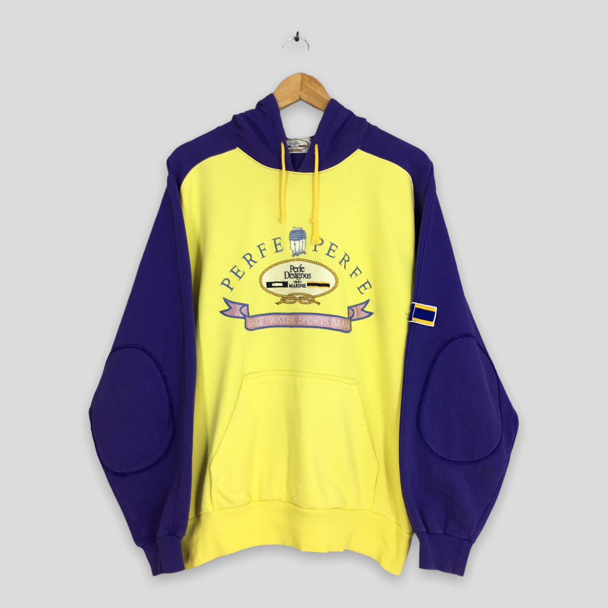 Vintage Vintage 90s Salt Water Sports Man Sweatshirt XLarge Size US XL / EU 56 / 4 - 1 Thumbnail