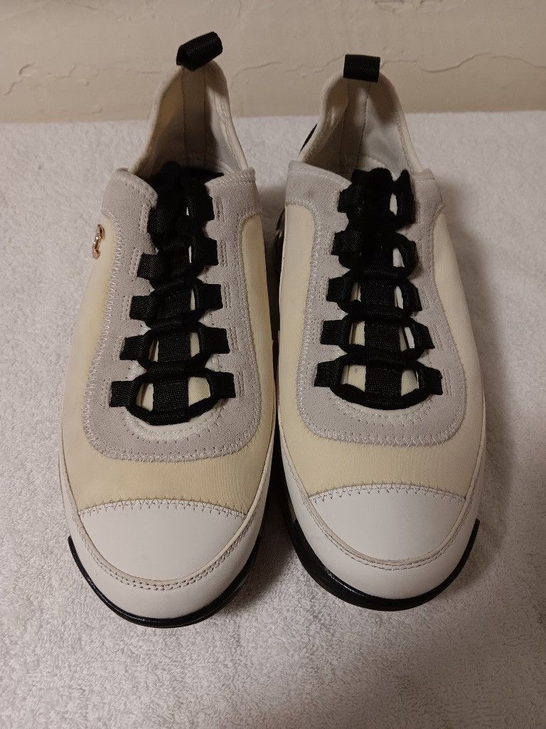 Chanel New Women’s Chanel Athletic Shoes w/ gold logo Size Size US 6.5 / IT 36.5 - 2 Thumbnail