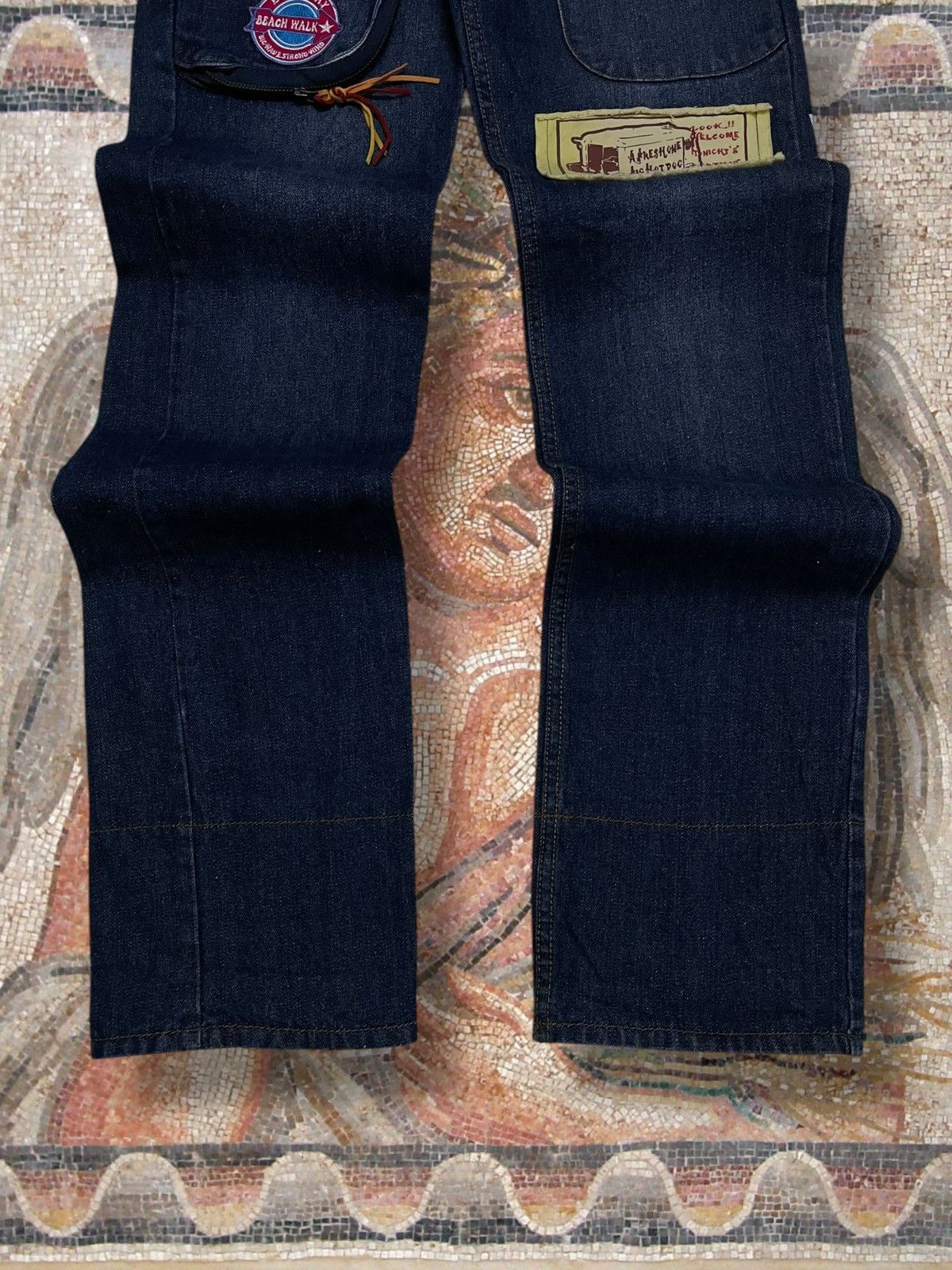 Hysteric Glamour Vintate Og 1990s Japan Designer Sunny Smith Patchwork Grunge Size US 32 / EU 48 - 3 Thumbnail