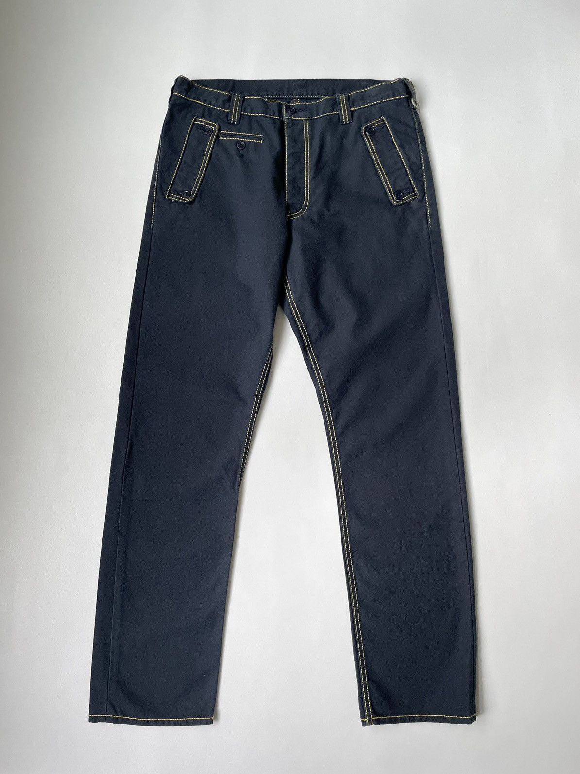 Comme des Garcons S/S 06 Contrast Stitch Utility Trousers Size US 34 / EU 50 - 13 Thumbnail
