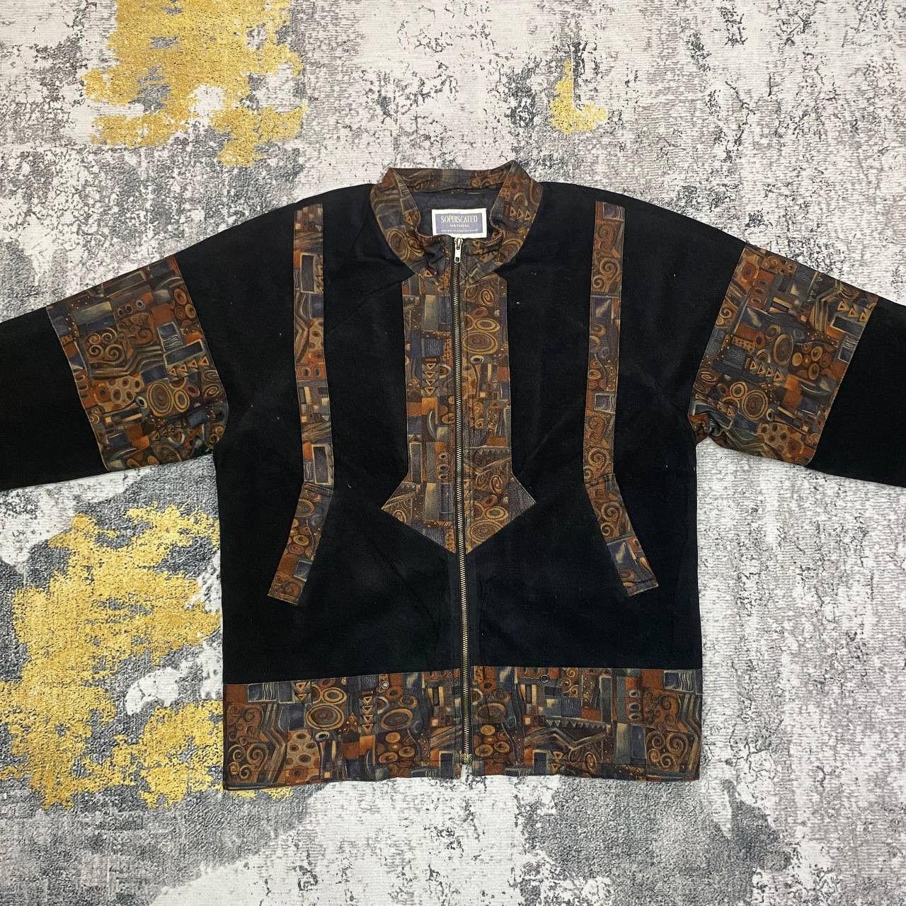 Vintage Z222 VTG JAPAN PICASSO ART STYLE JACKET Size US L / EU 52-54 / 3 - 5 Thumbnail
