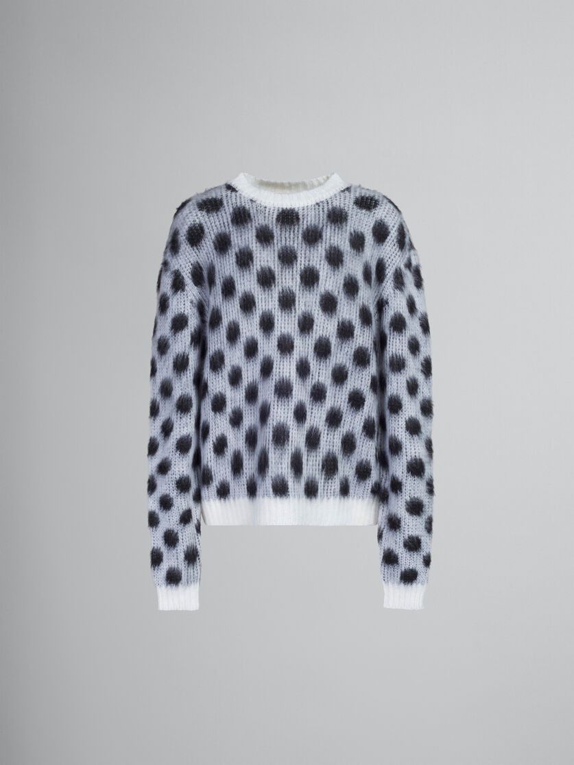 Marni o1w1db10824 Mohair Polka Dots Sweater in Multicolor Size US L / EU 52-54 / 3 - 1 Thumbnail