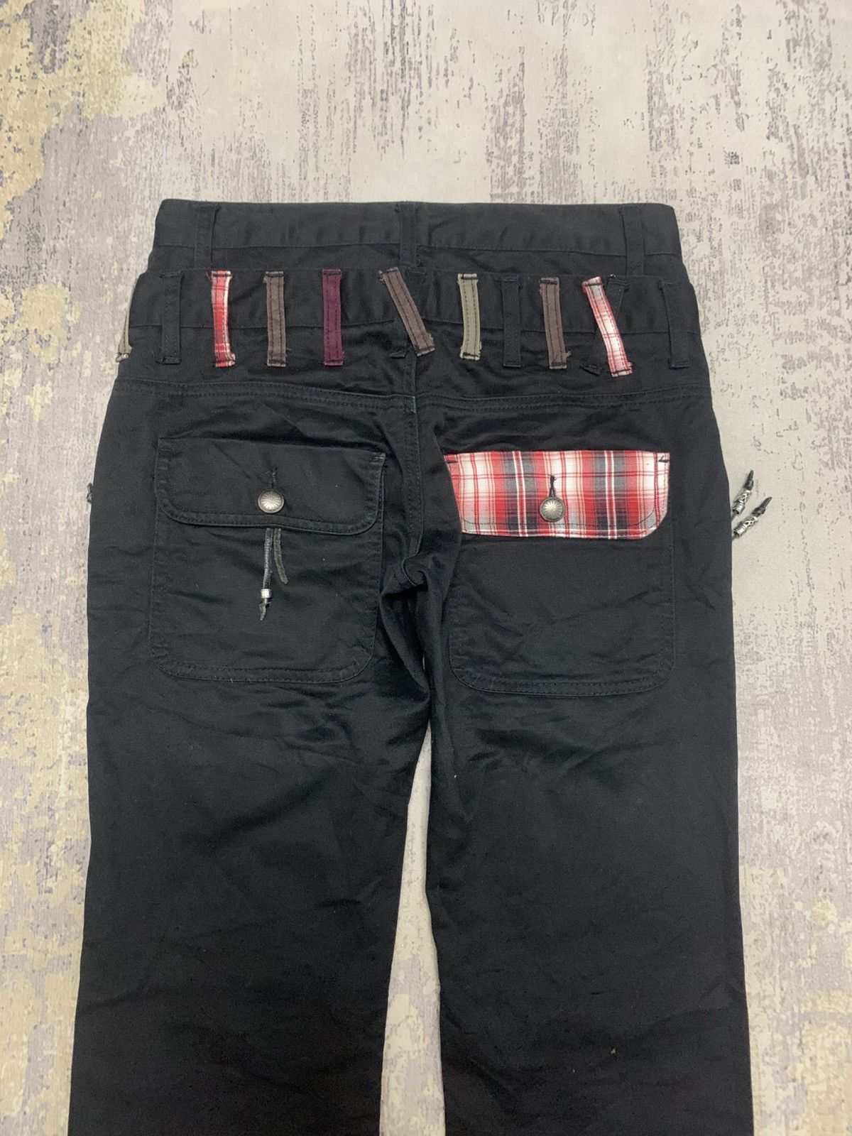 Japanese Brand Nylaus Japanese Brand Double Waist Punk Bondage Pants Size US 29 - 11 Thumbnail